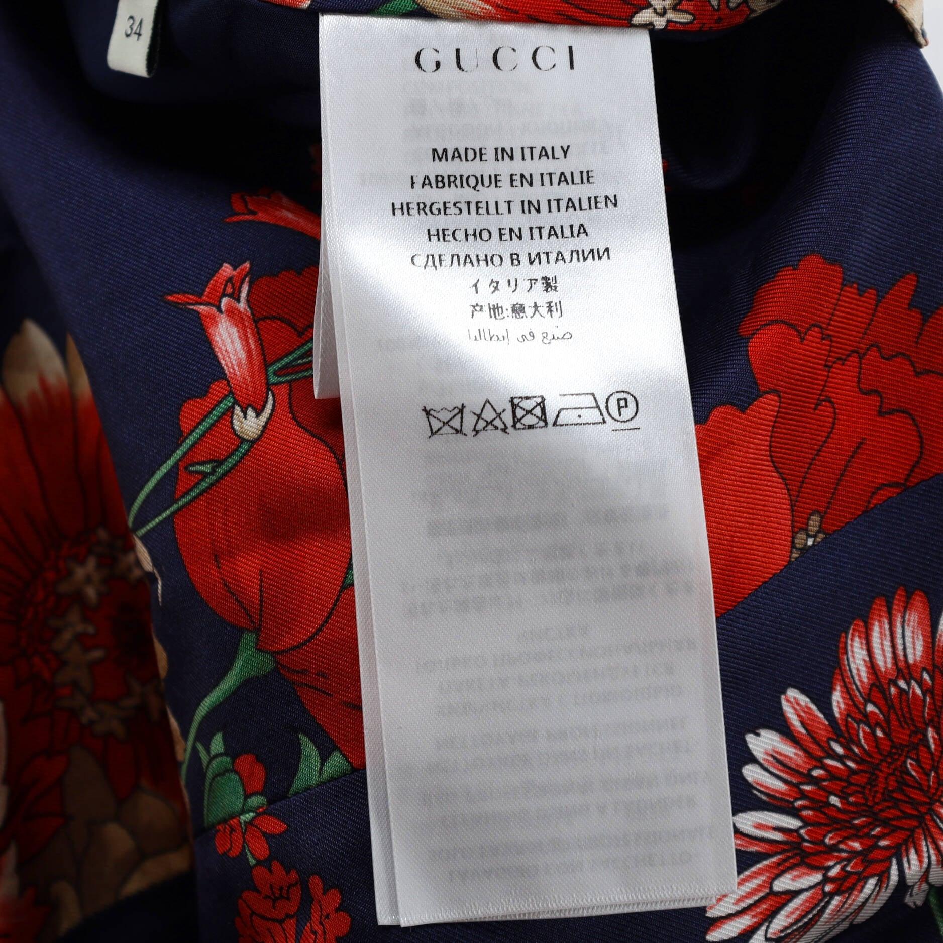 Women's Reversible Logo Patch Bomber Jacket Floral Print Silk