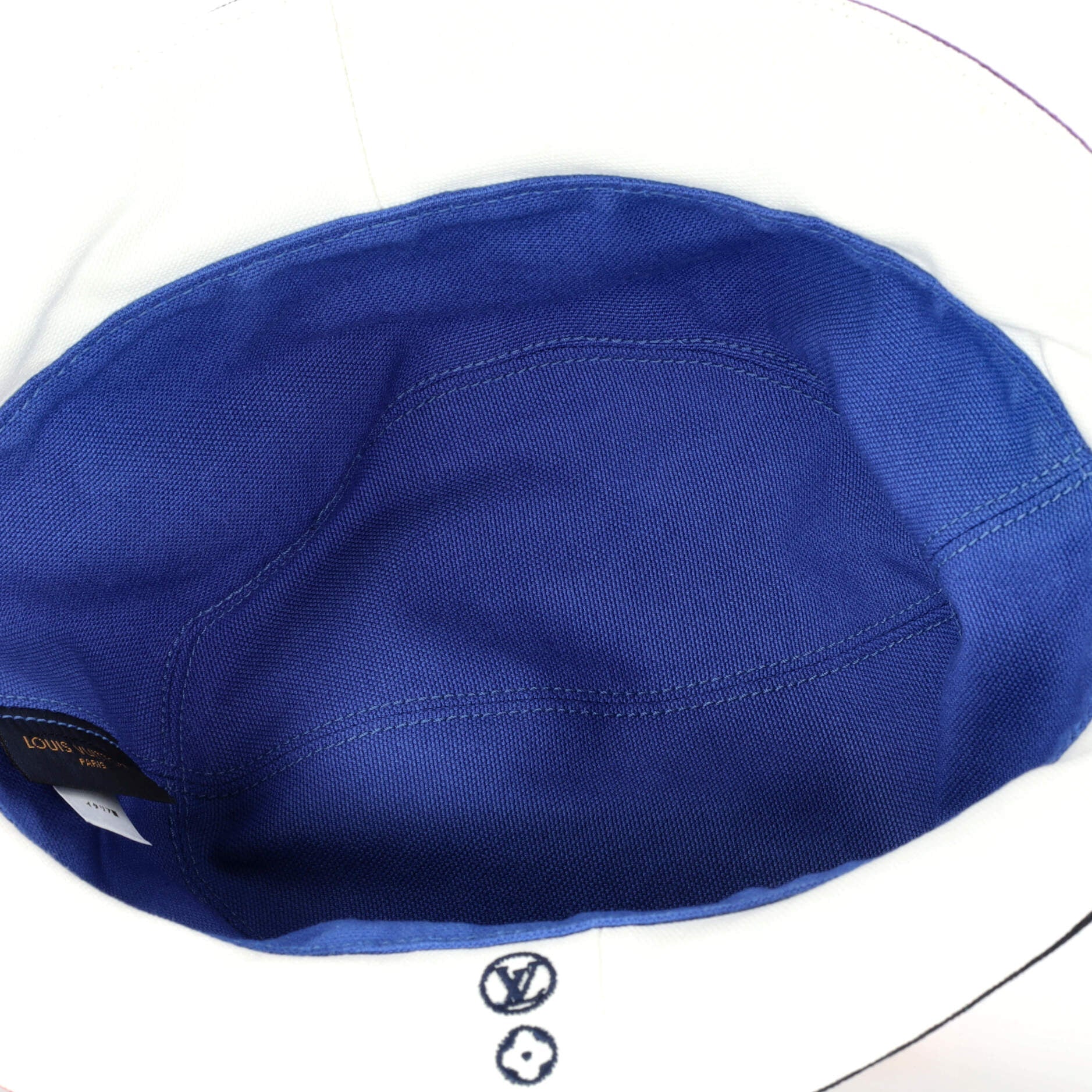 Color Panel Patchwork Bucket Hat Canvas