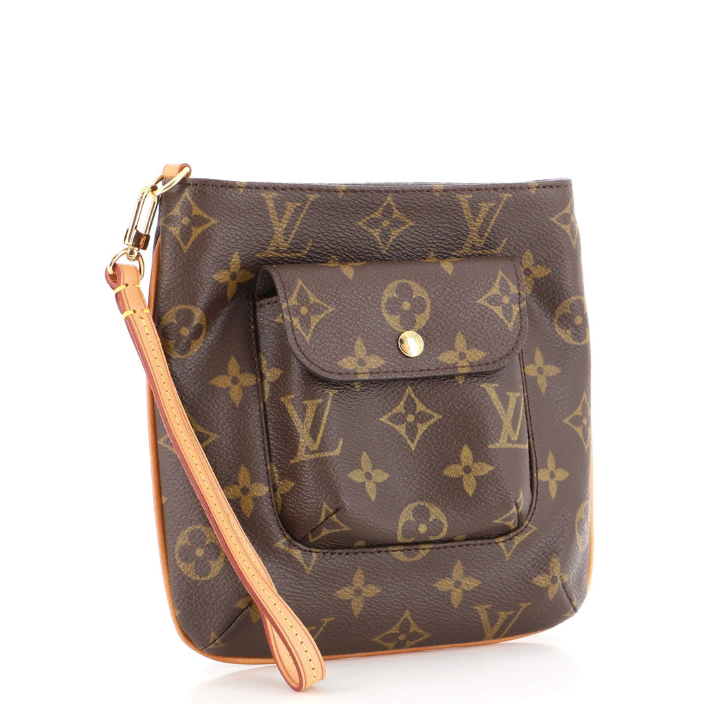 Partition Wristlet Clutch Monogram Canvas