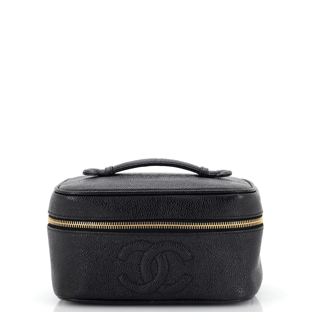 Vintage Timeless Cosmetic Case Caviar Medium