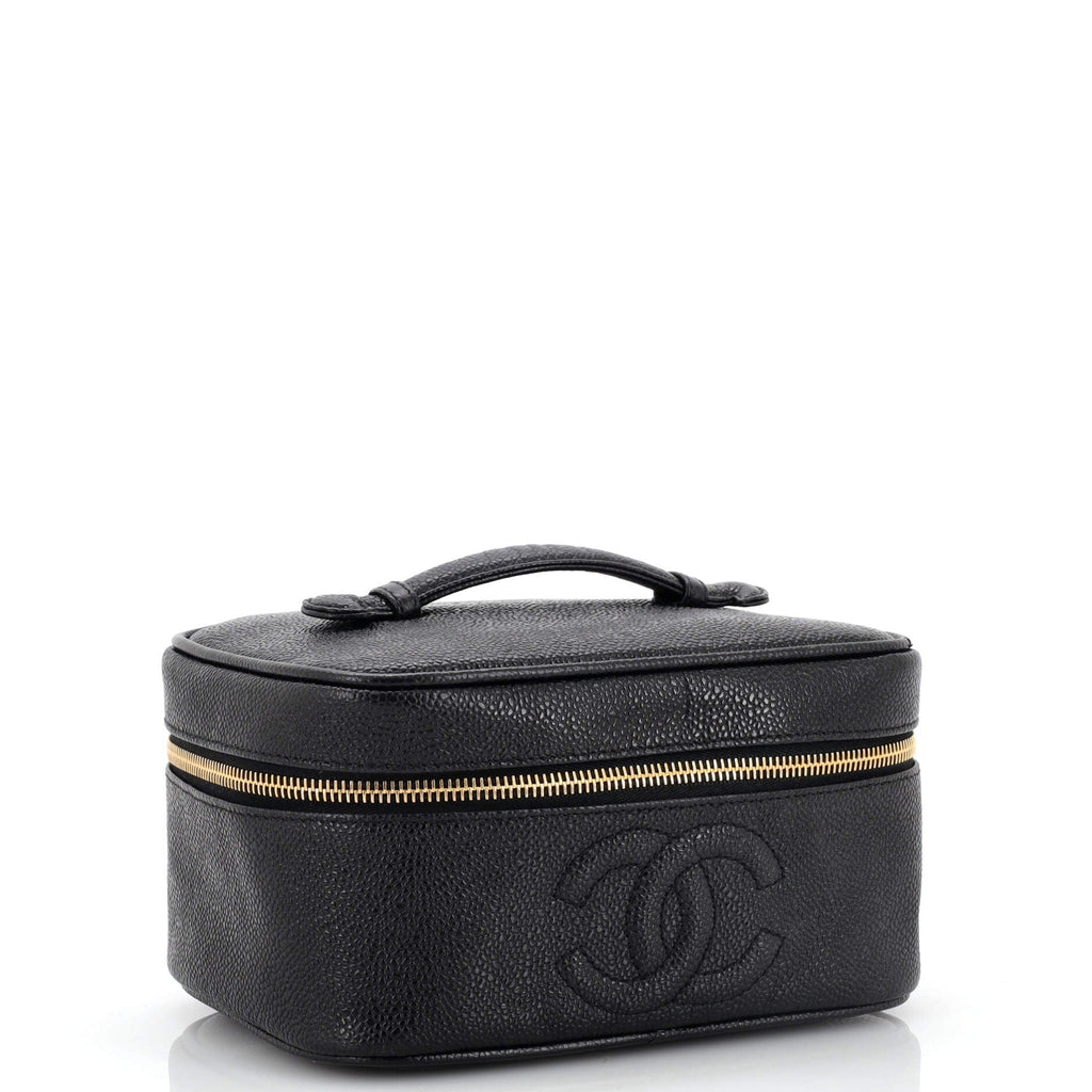 Vintage Timeless Cosmetic Case Caviar Medium