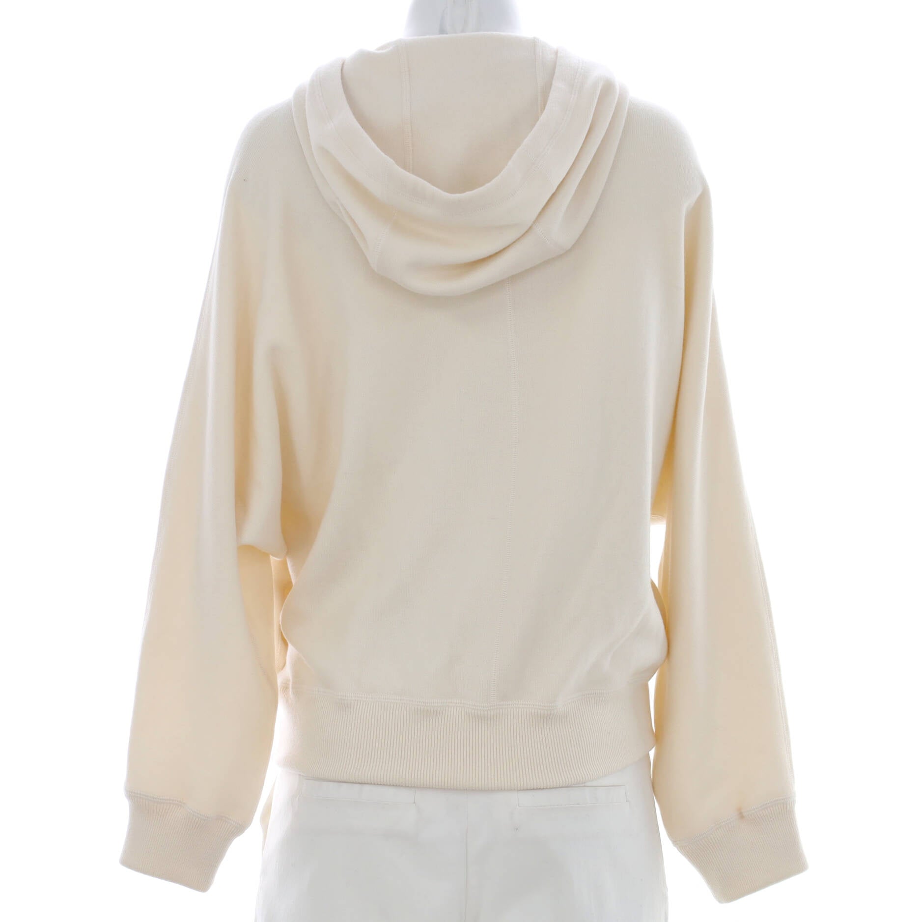 Women's Zip Up Logo Intarsia Hoodie Cashmere Blend