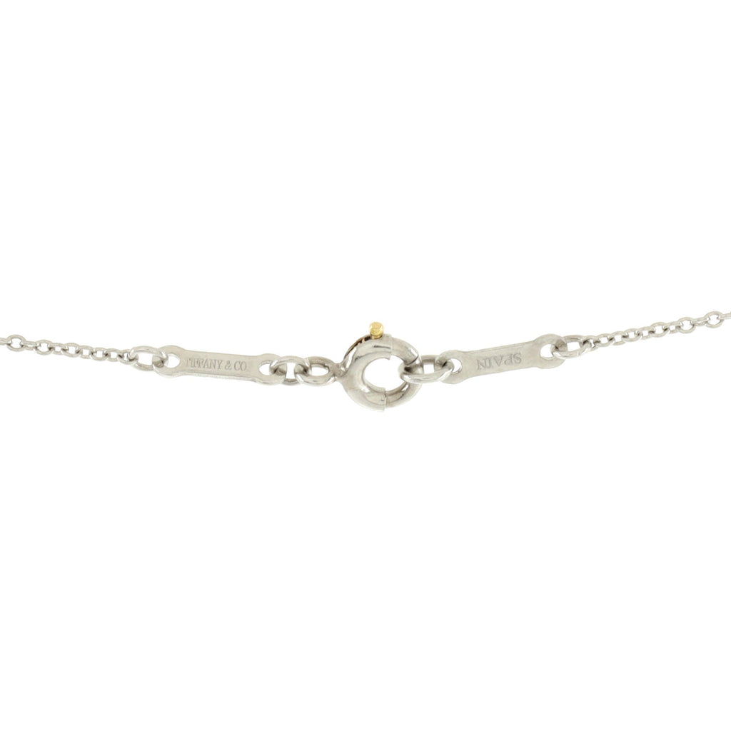 Elsa Peretti Open Heart Pendant Necklace Platinum 16mm