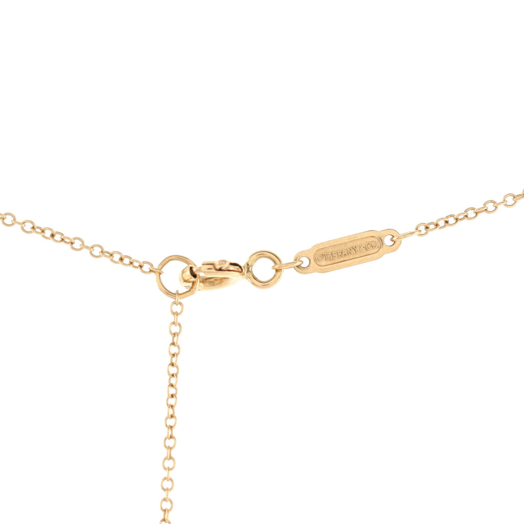 T Smile Pendant Necklace 18K Rose Gold Small