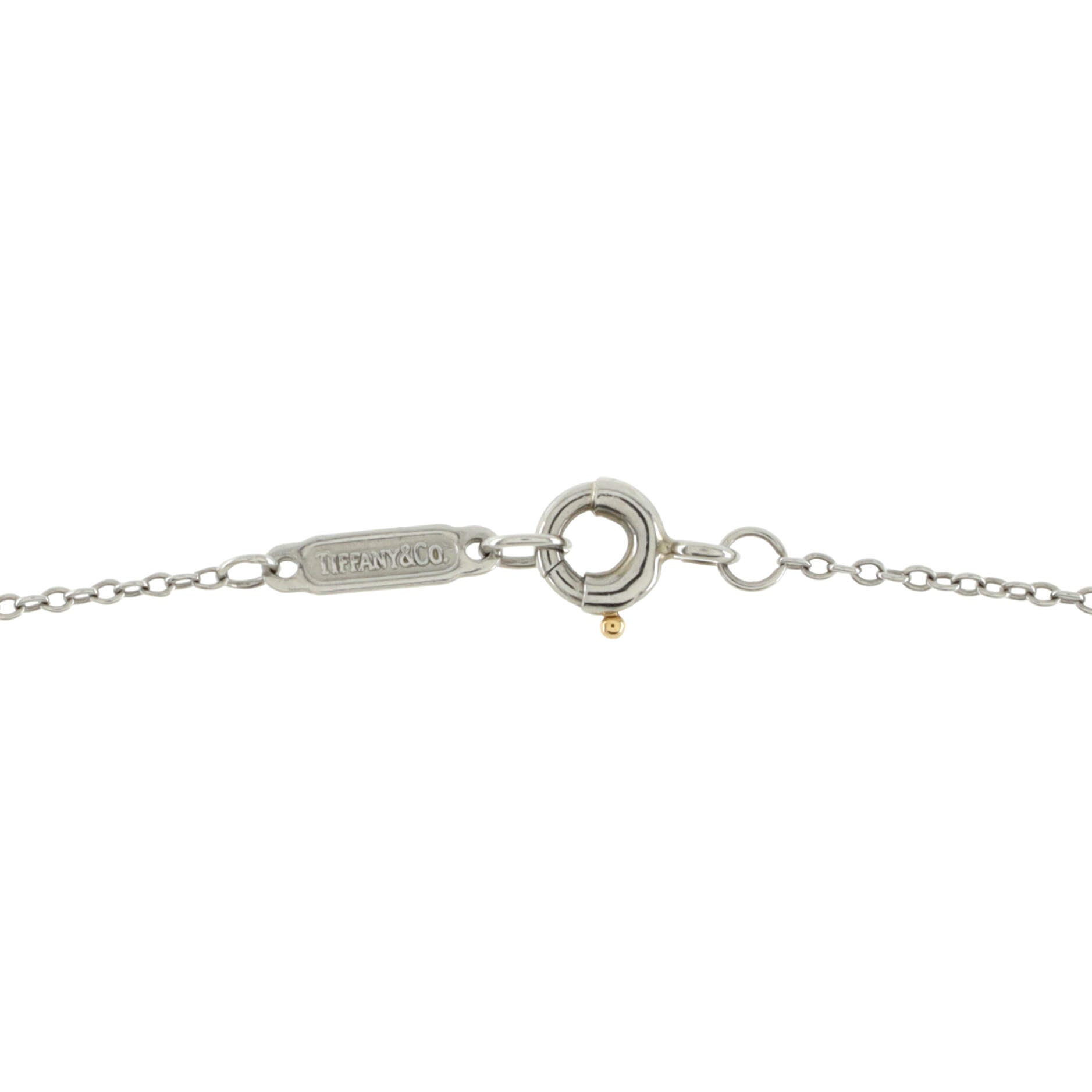 Sentimental Heart Necklace Platinum with Diamonds Small