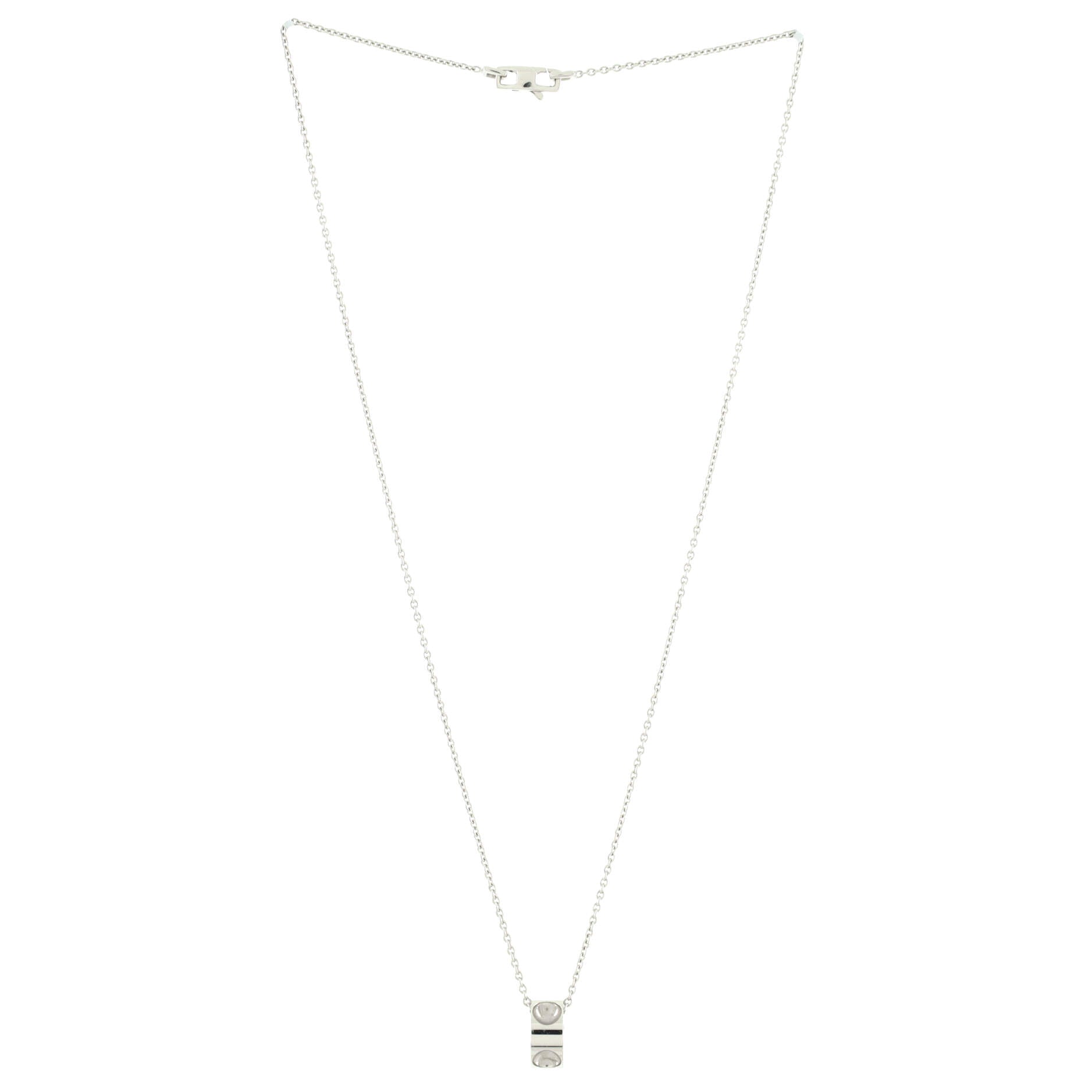 Empreinte Pendant Necklace 18K White Gold