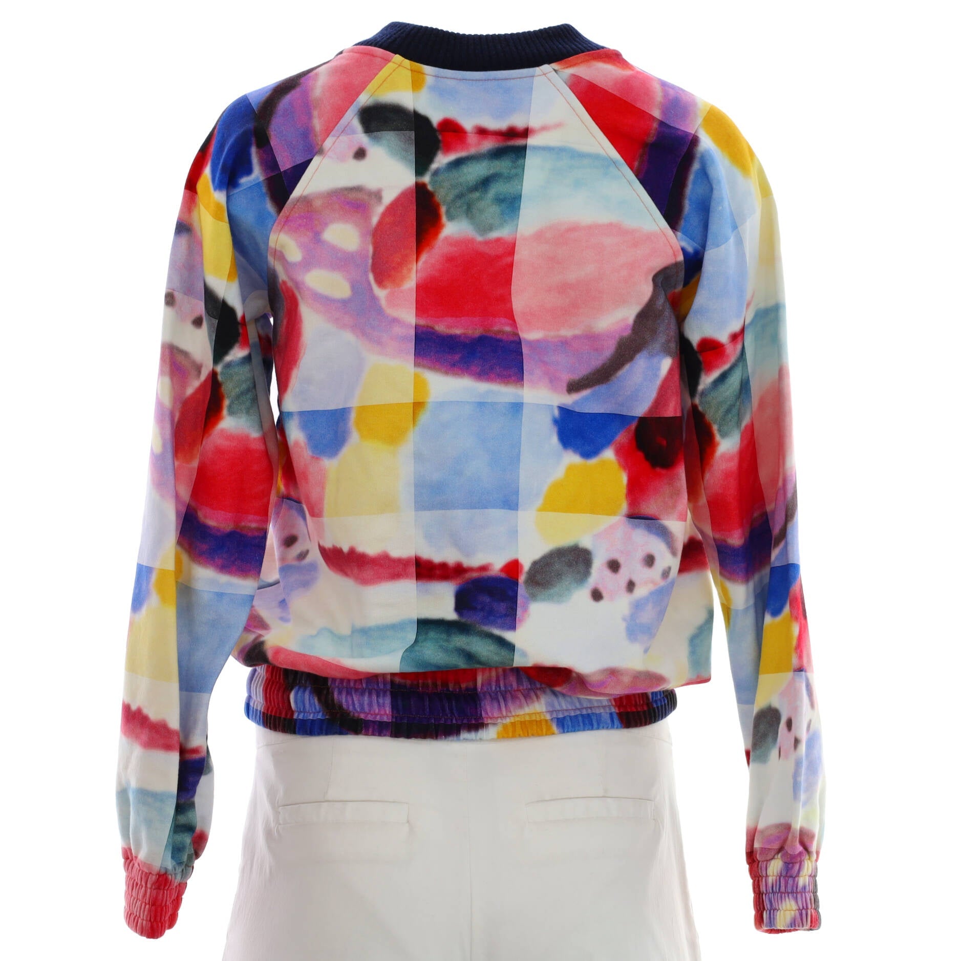 Women's Drawstring Sweatshirt Printed Cotton