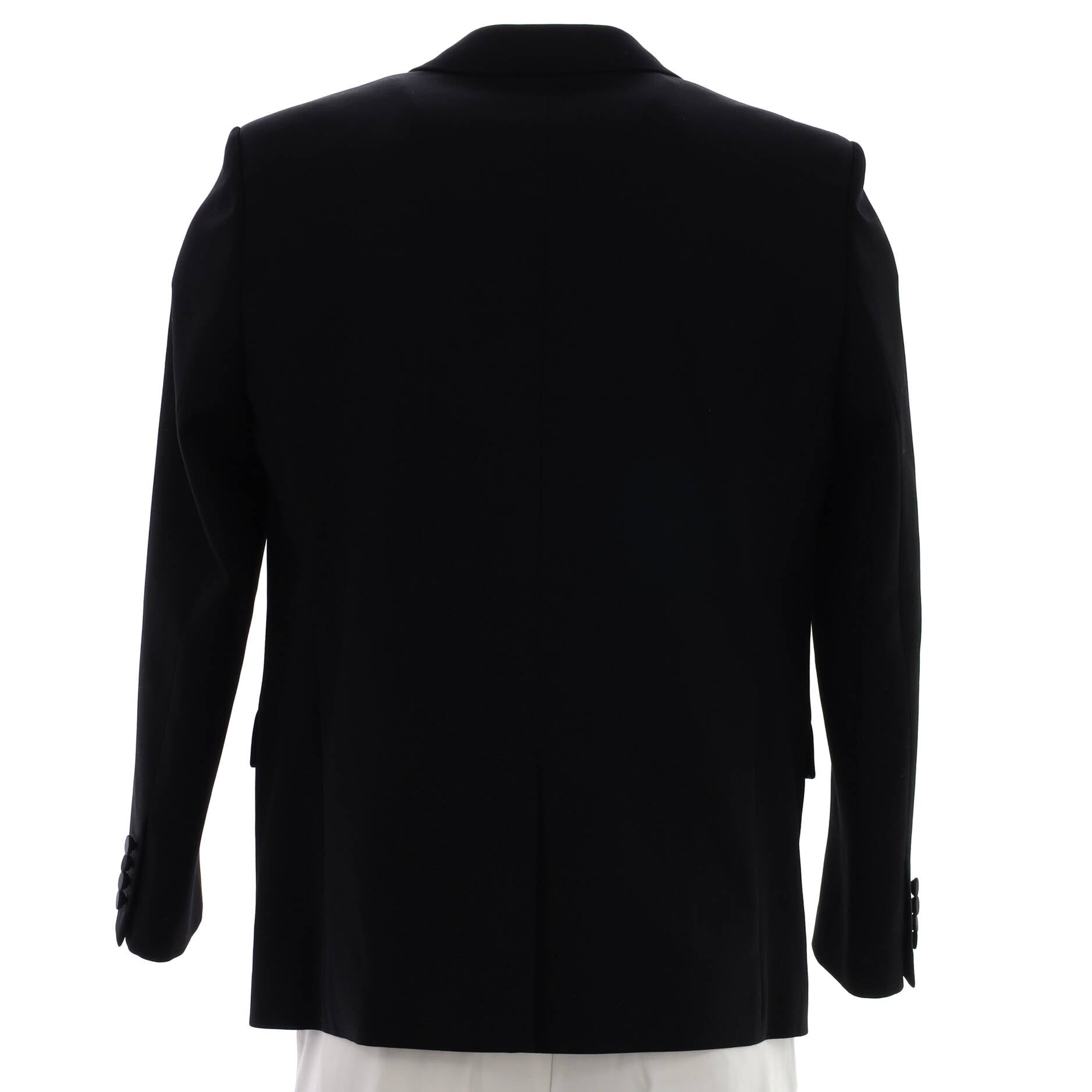 Men’s Peaked Lapel Single Breasted Tuxedo Jacket Wool with Polyester