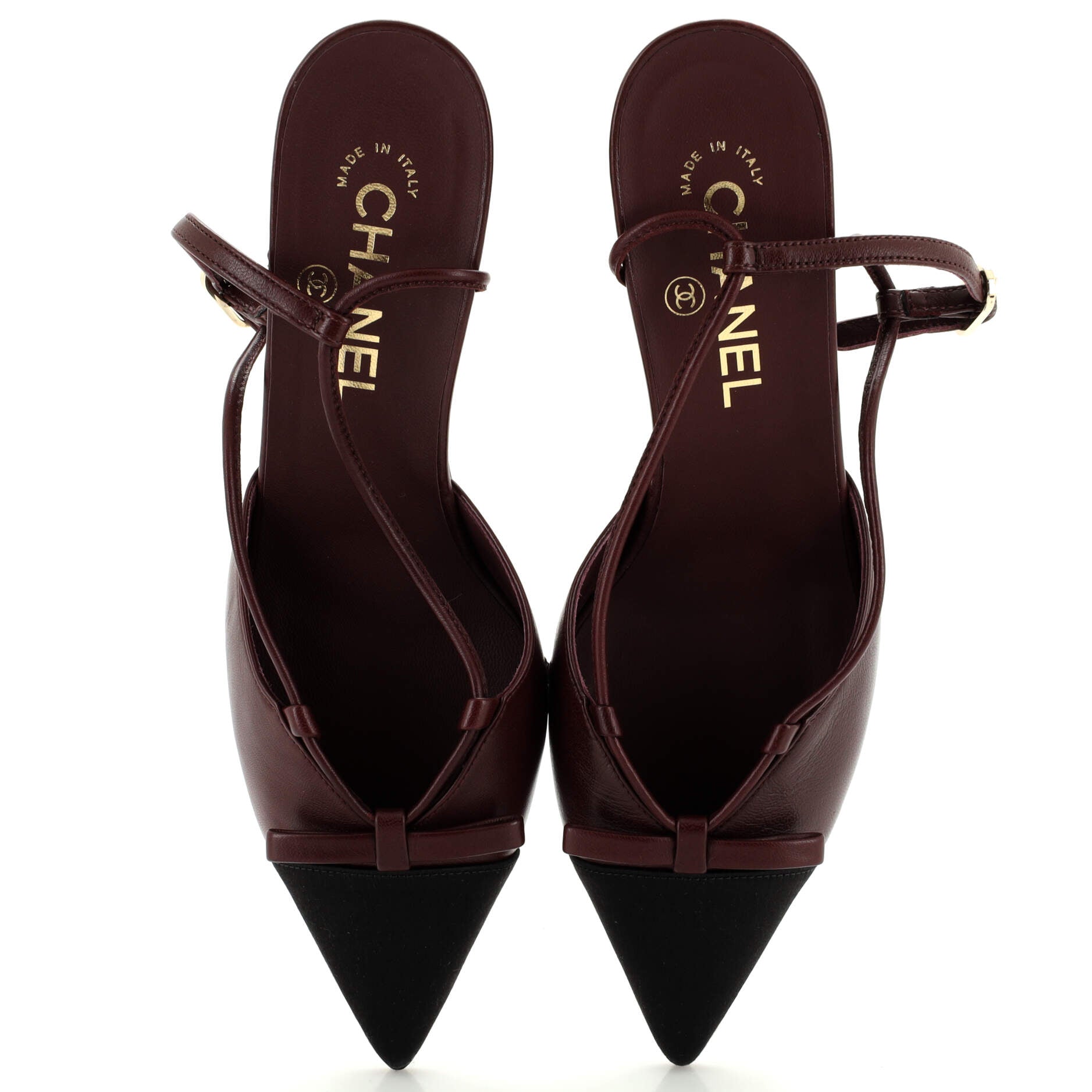 Women’s Cap Toe Slingback Pumps Leather
