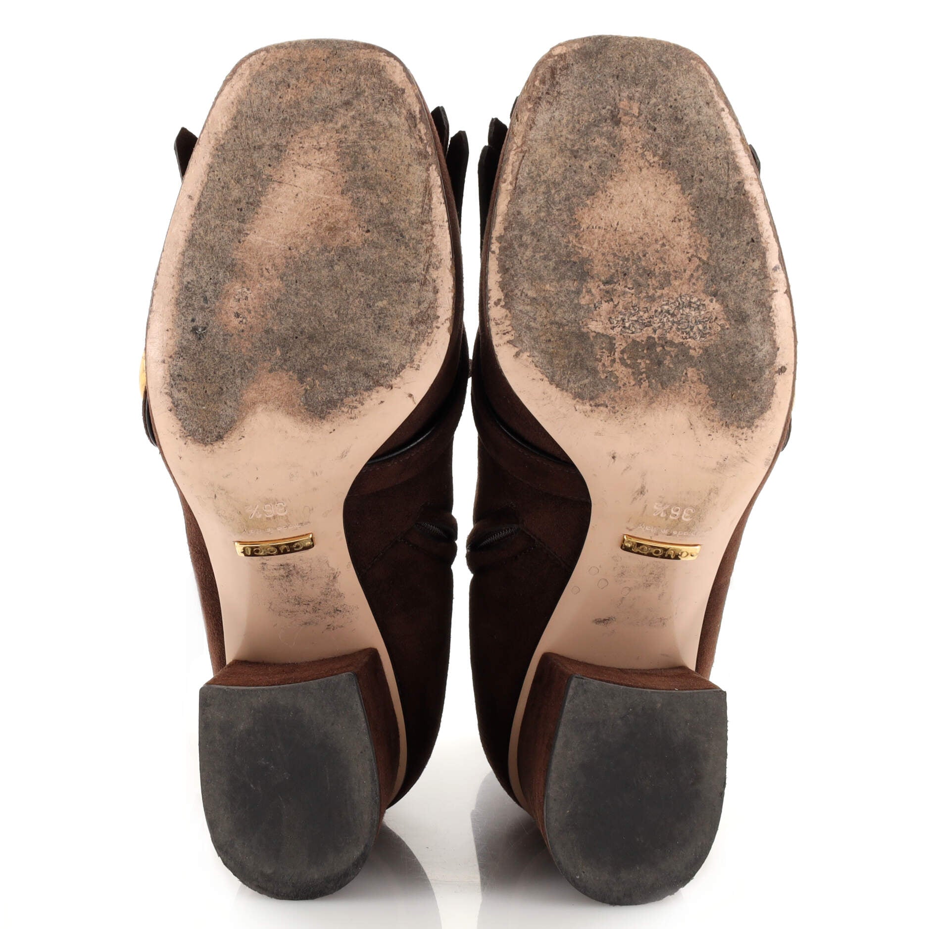 Women's GG Marmont Fringed Boots Suede