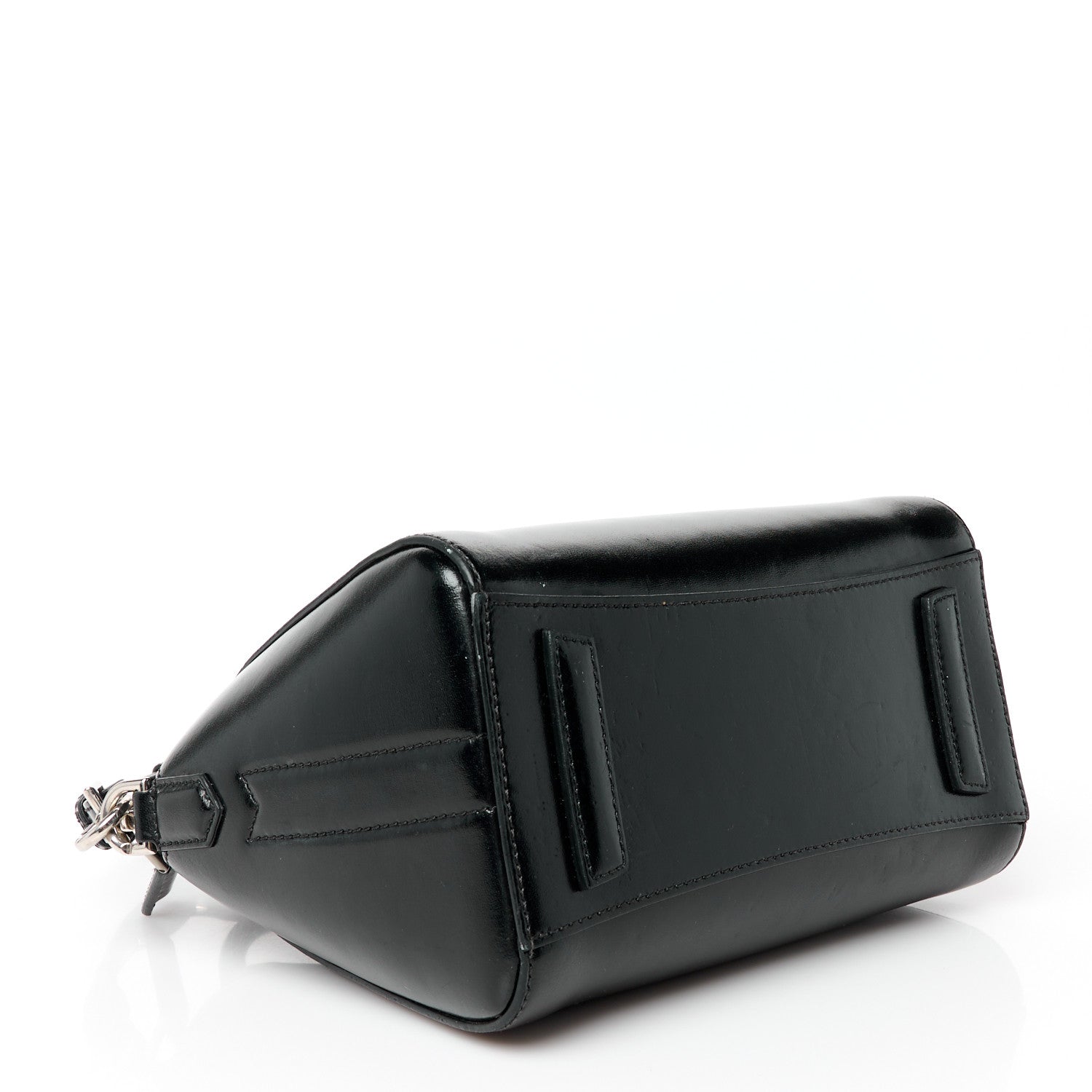 Shiny Lord Calfskin Mini Antigona Black