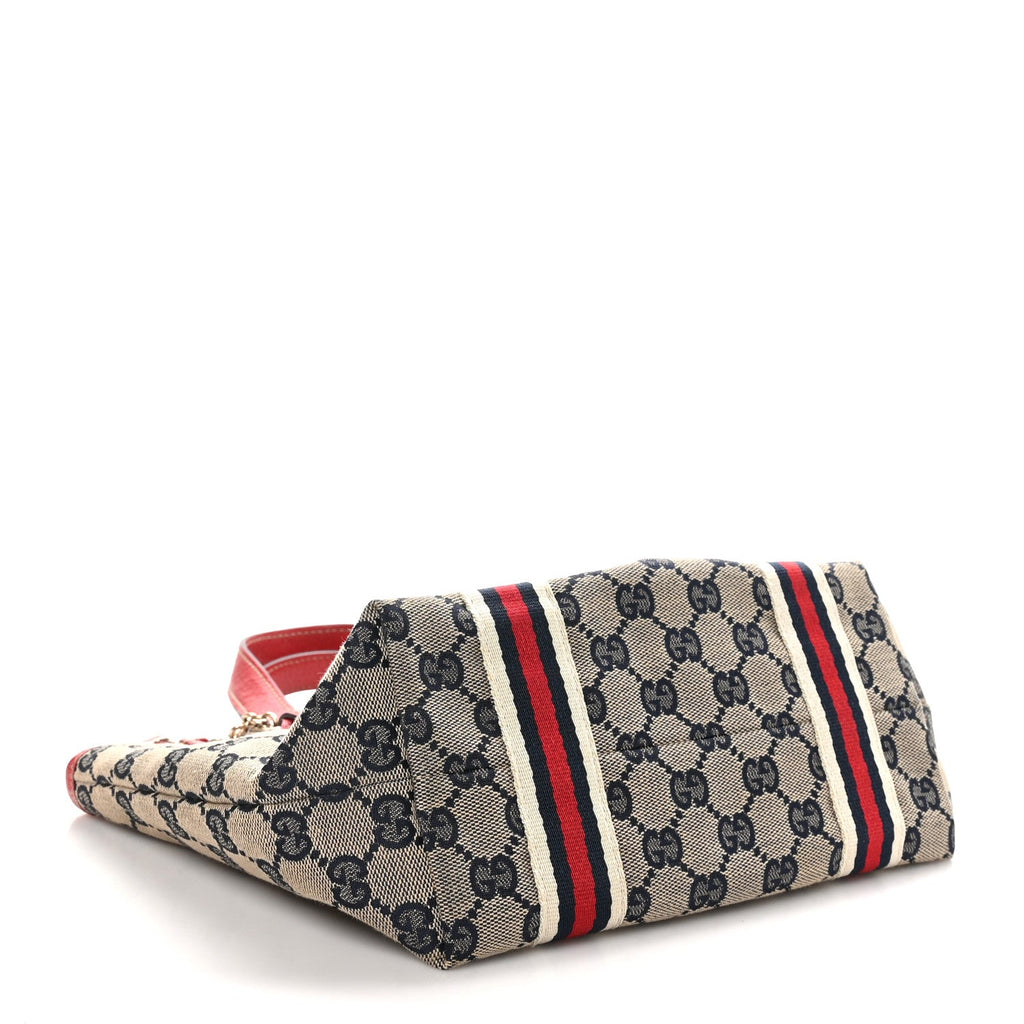 Monogram Small Jolicoeur Tote Navy Red