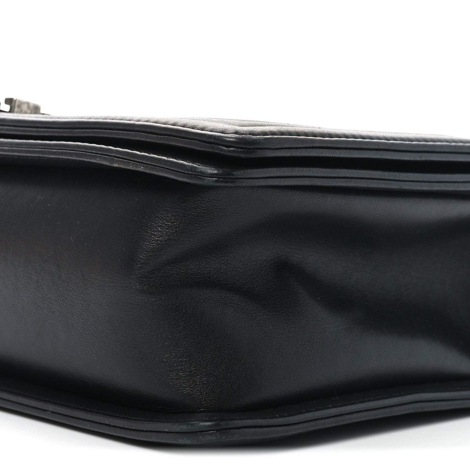 Lambskin Quilted New Medium Boy Flap Black