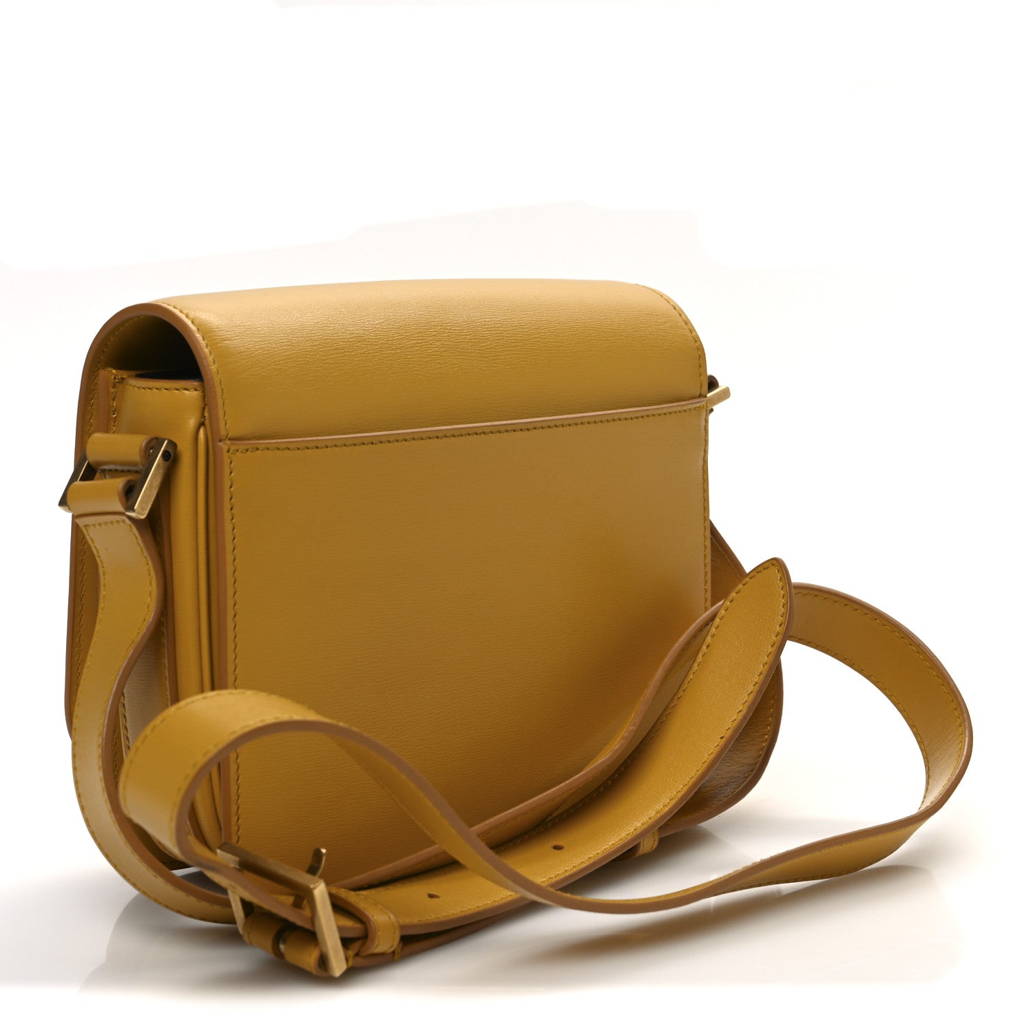 Calfskin Le 61 Shoulder Bag Yellow
