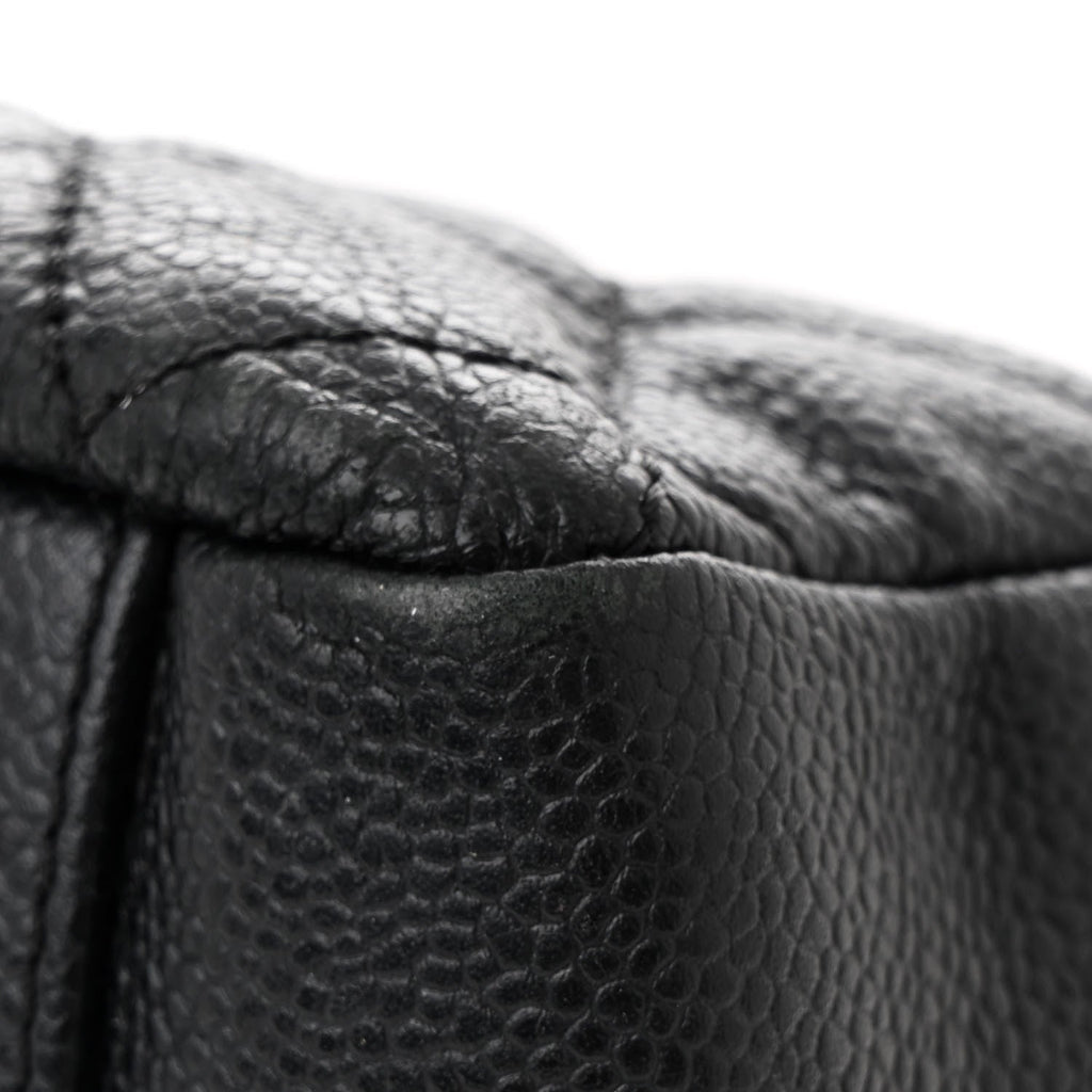 Caviar Quilted Grand Shopping Tote GST Black