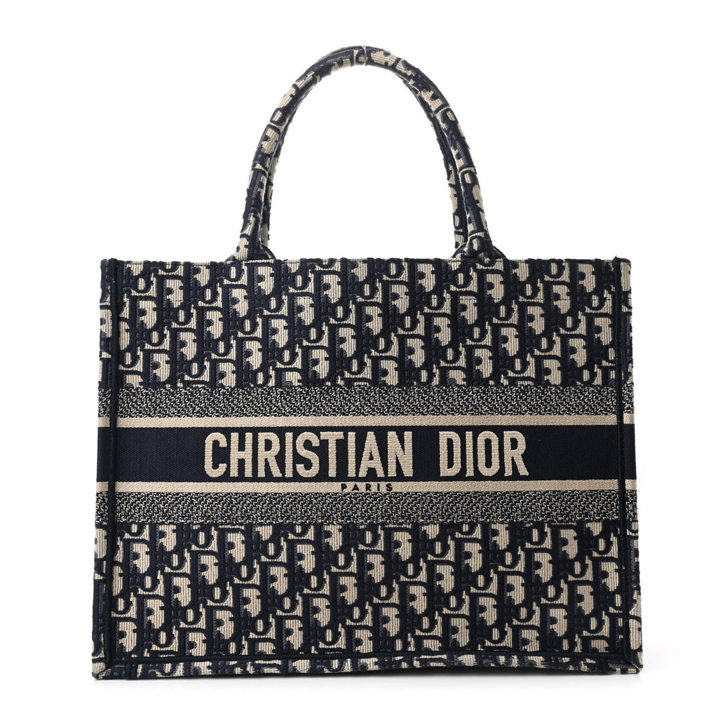 Oblique Medium Book Tote Blue Multicolor