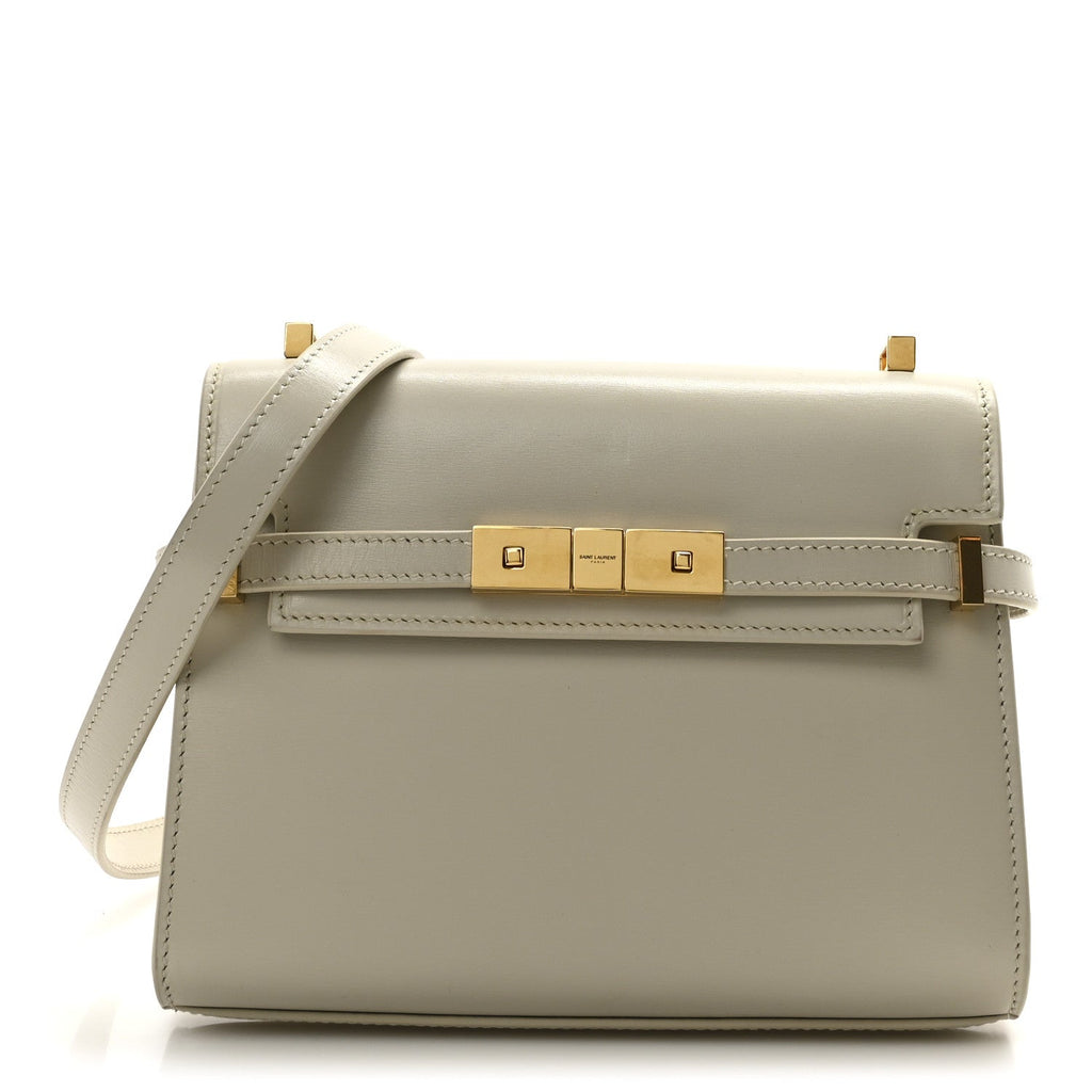 Smooth Calfskin Mini Manhattan Shoulder Bag Crema Soft