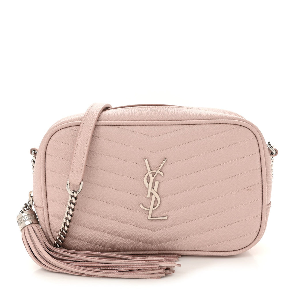 Grain De Poudre Matelasse Monogram Mini Lou Camera Bag Marble Pink