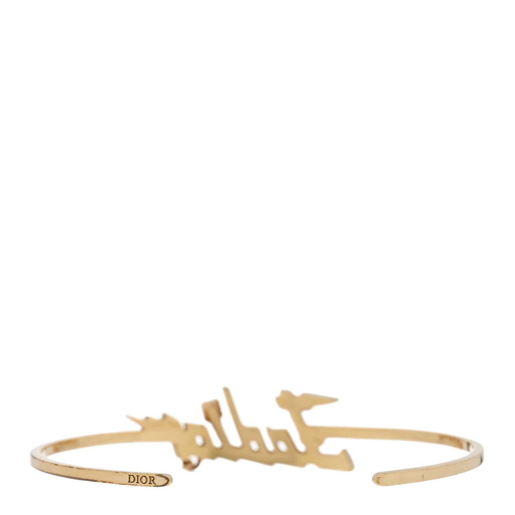 Metal J'Adior Bracelet Cuff Gold