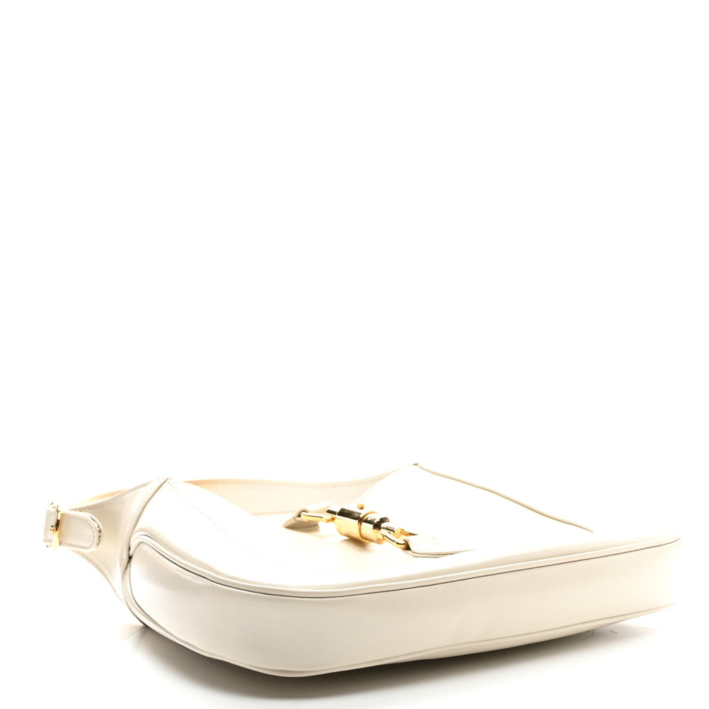 Boarded Dyana Lux Calfskin Small Jackie 1961 Hobo Mystic White