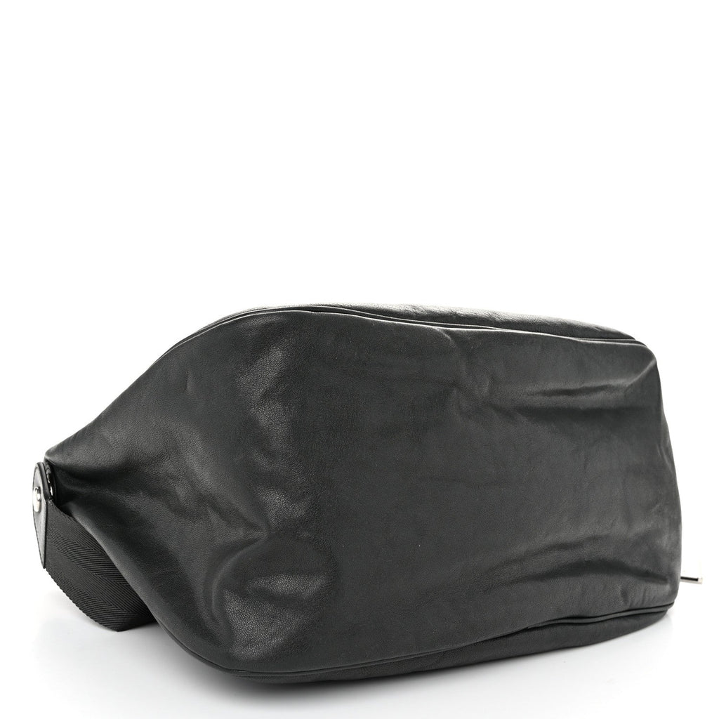 Calfskin Large Shield Messenger Bag Slate