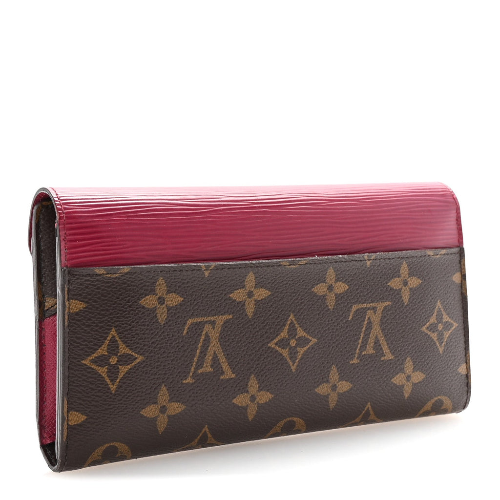 Monogram Epi Marie-Lou Long Wallet Fuchsia