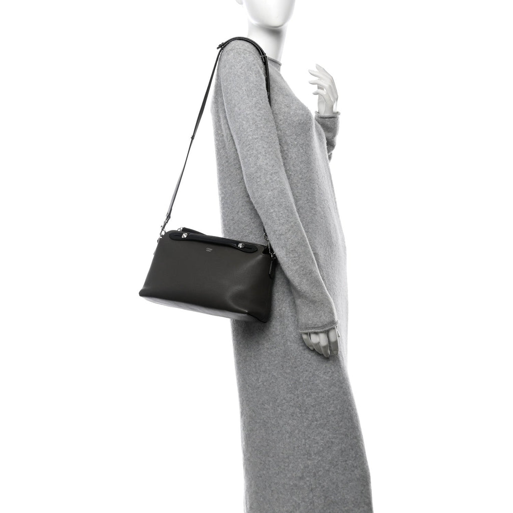 Vitello Dolce 4 Color Medium By The Way Boston Bag Carbone Grigio Polvere Multicolor