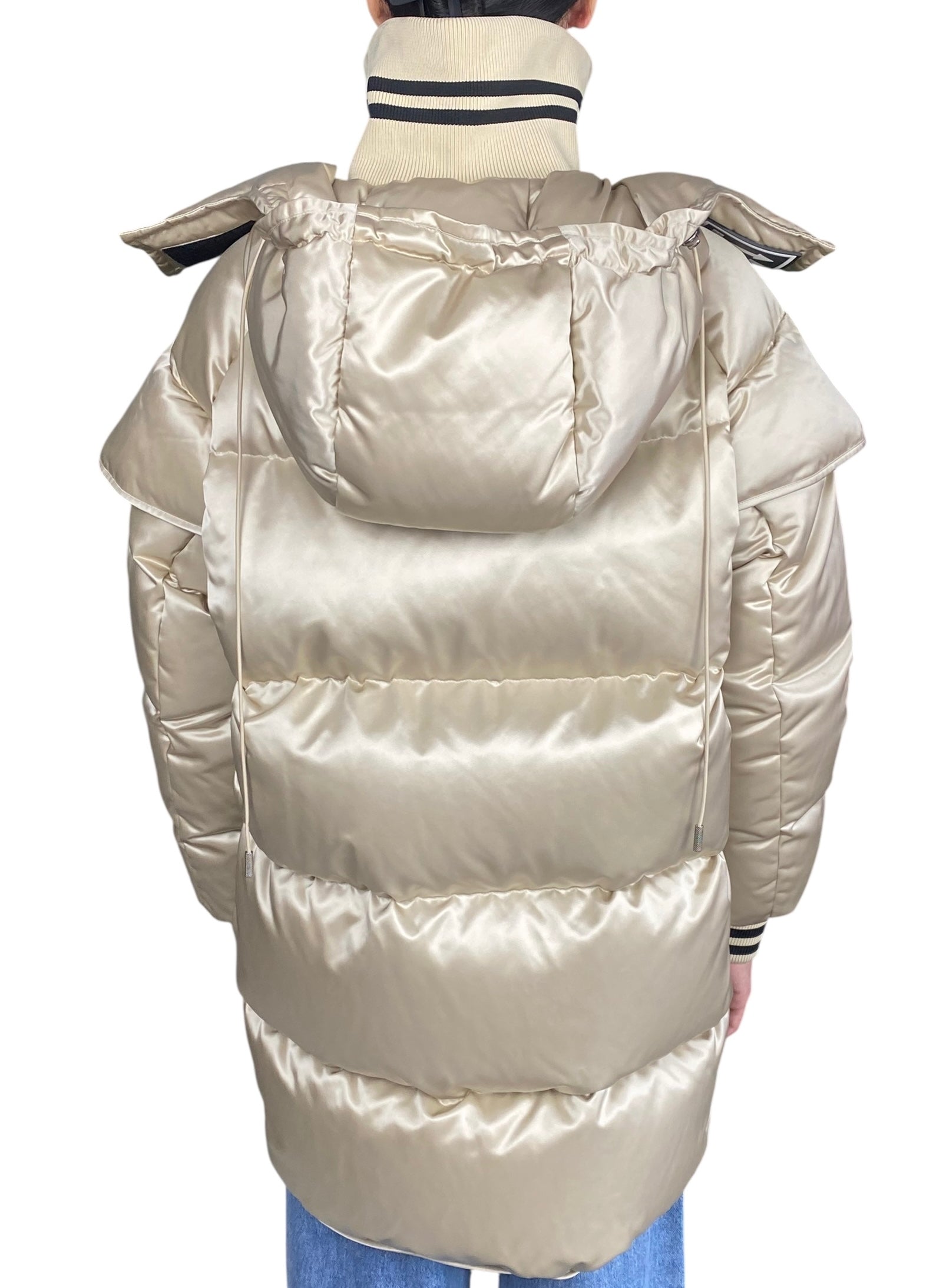 Off-White Gold Logo Patch Parka - IT 44 / US 8
