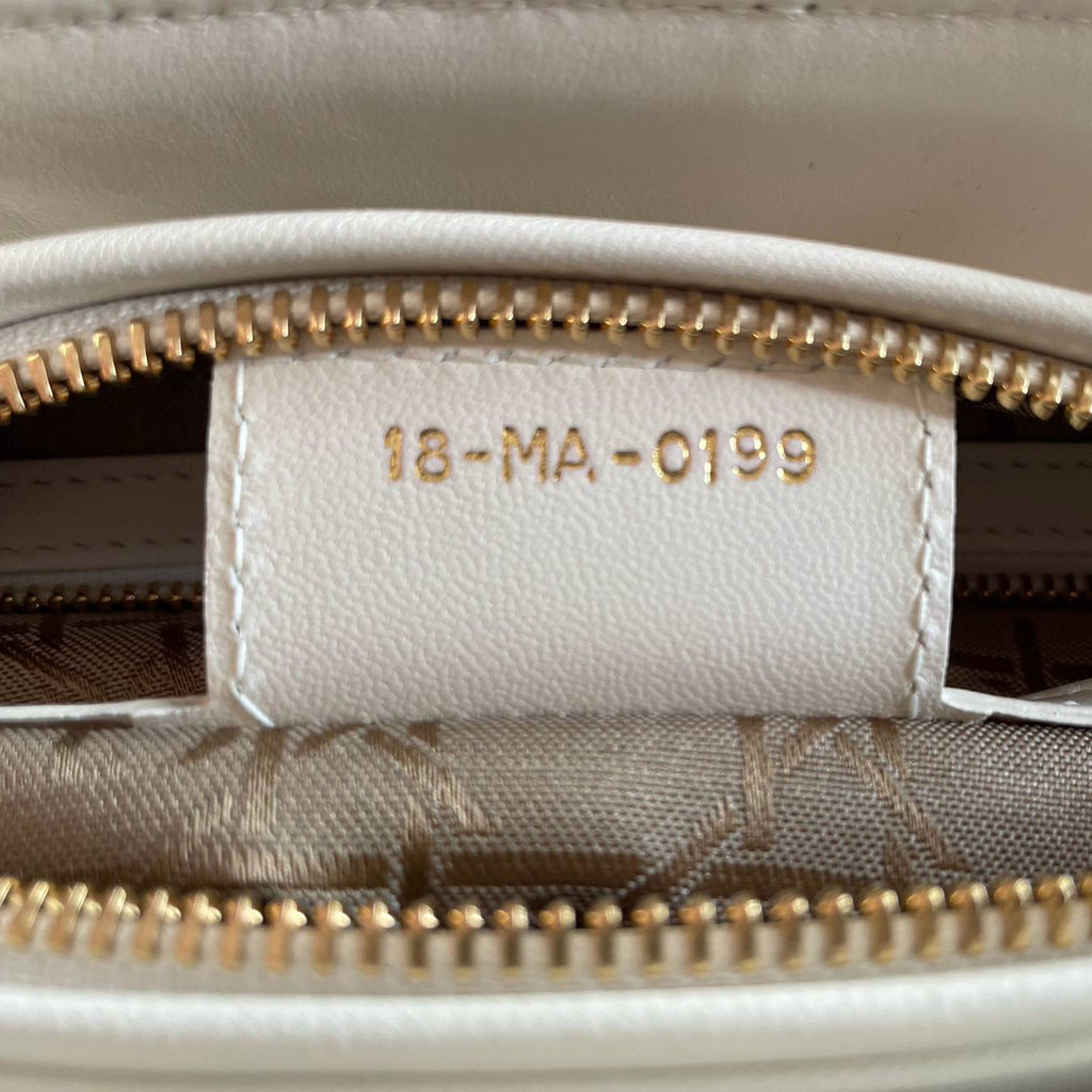 Christian Dior White Lady Dior Medium Bag