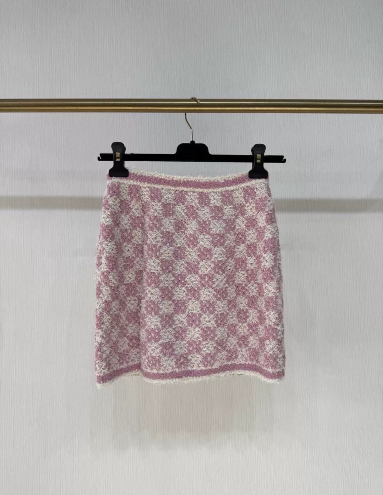 Chanel 23S Pink Tweed Skirt