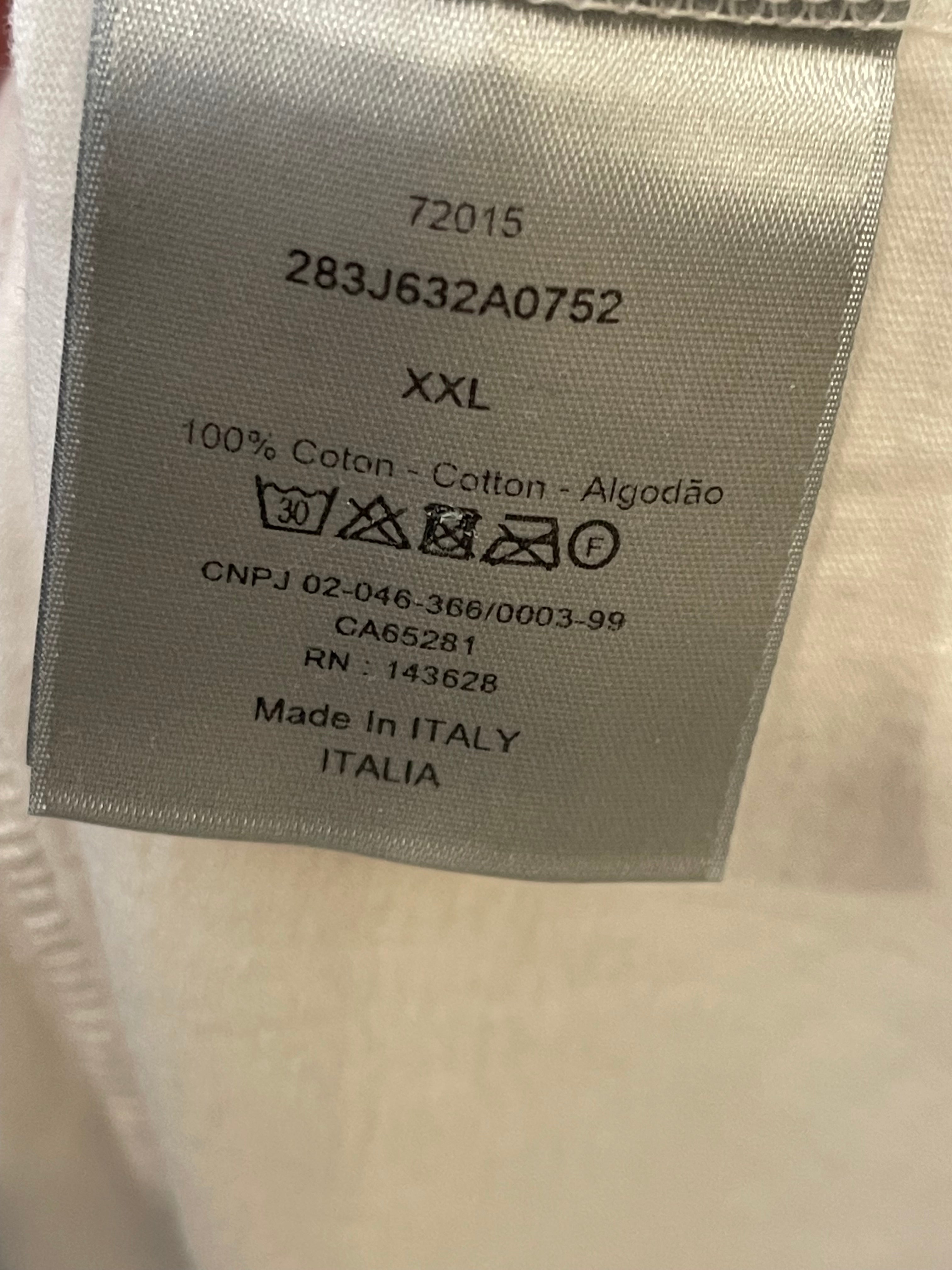 Christian Dior x Cactus Jack Menswear White T-Shirt with Brown Dior Logo Size XXL (UK 44)