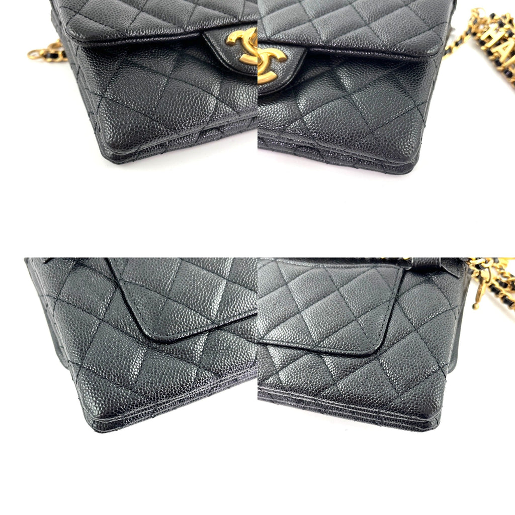 CHANEL Pick me Up Black Caviar Chain Waist Belt Bag