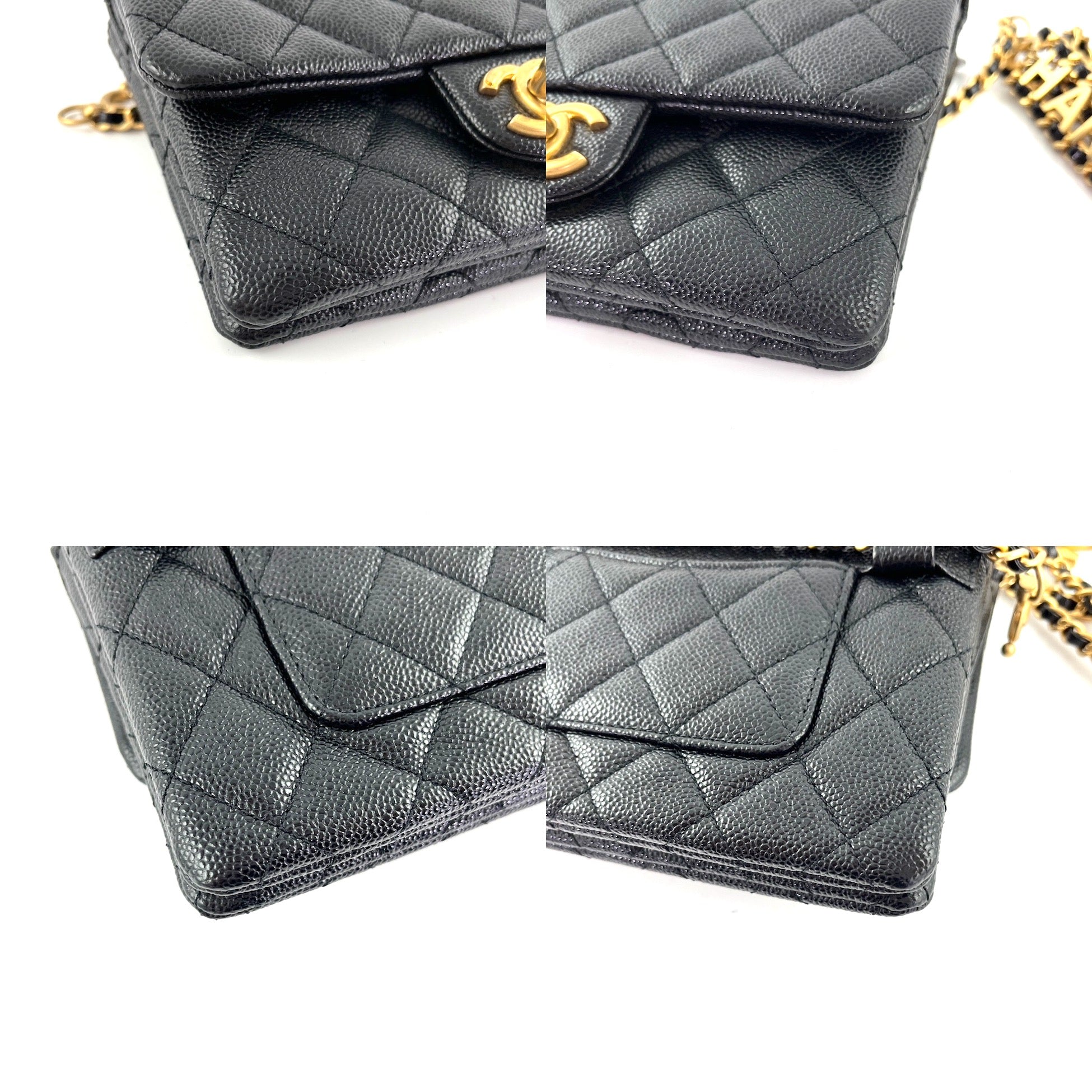 CHANEL Pick me Up Black Caviar Chain Waist Belt Bag
