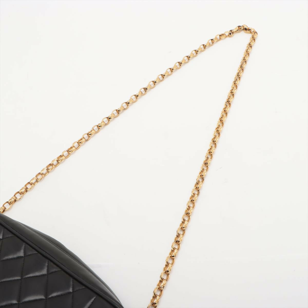 Chanel Vintage Black Mini Lambskin Tassel Bag with Gold Hardware