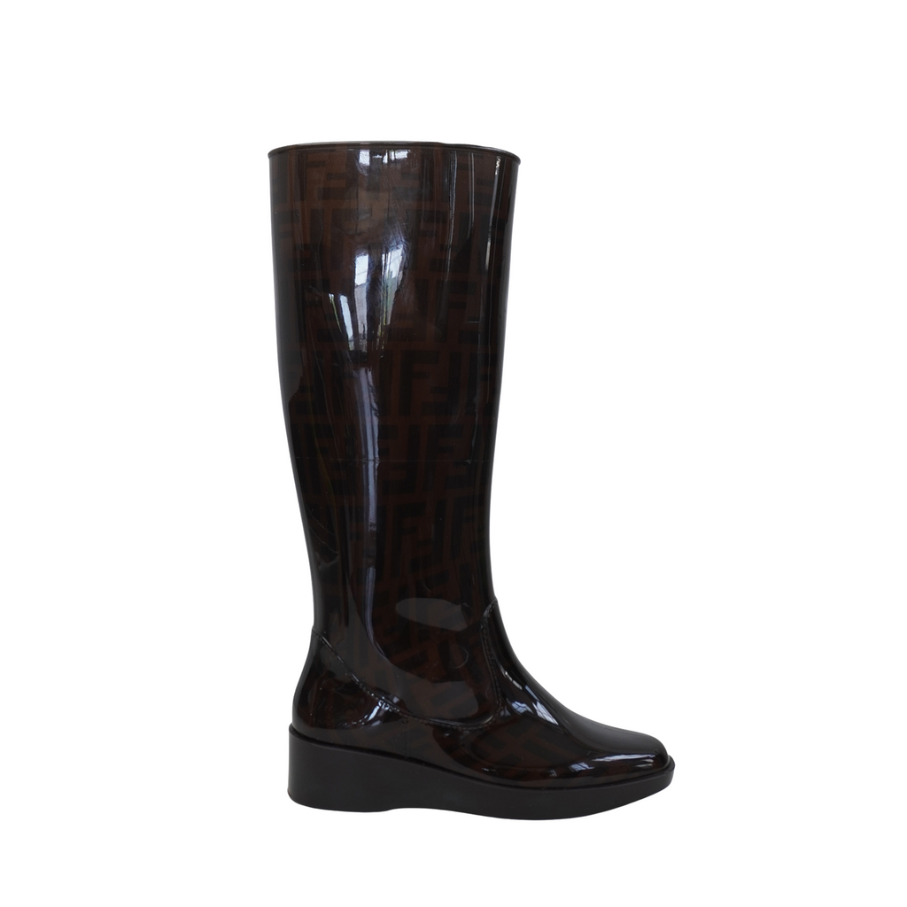 Fendi Zucca Rain Boots - Women's 36