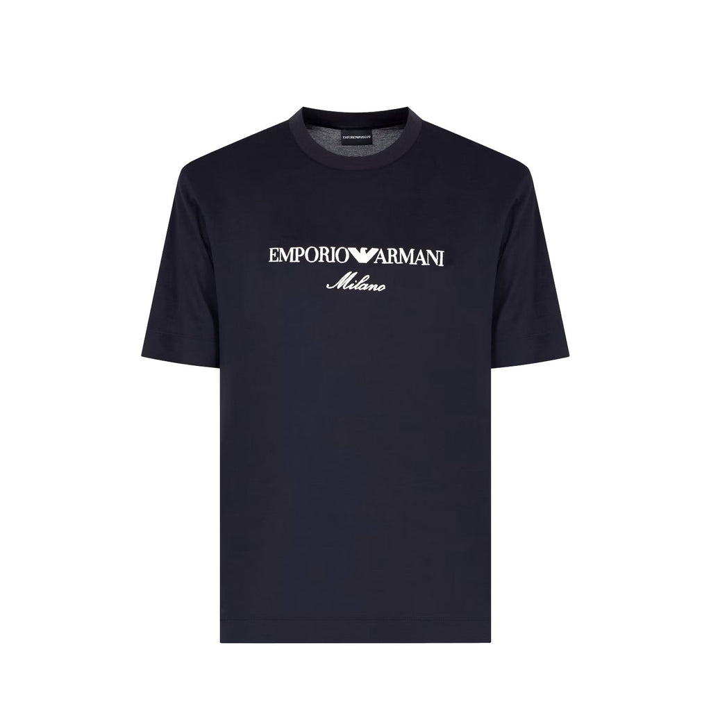 Jersey-Lyocell Blend T-Shirt With Asv Logo Embroidery