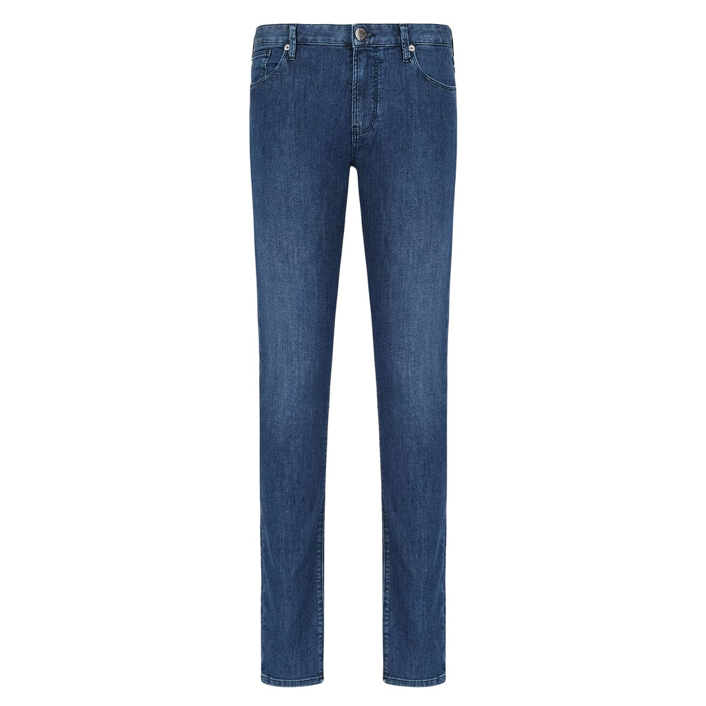 J06 Worn-Effect Wash, Slim-Fit, 8 Oz Denim Jeans