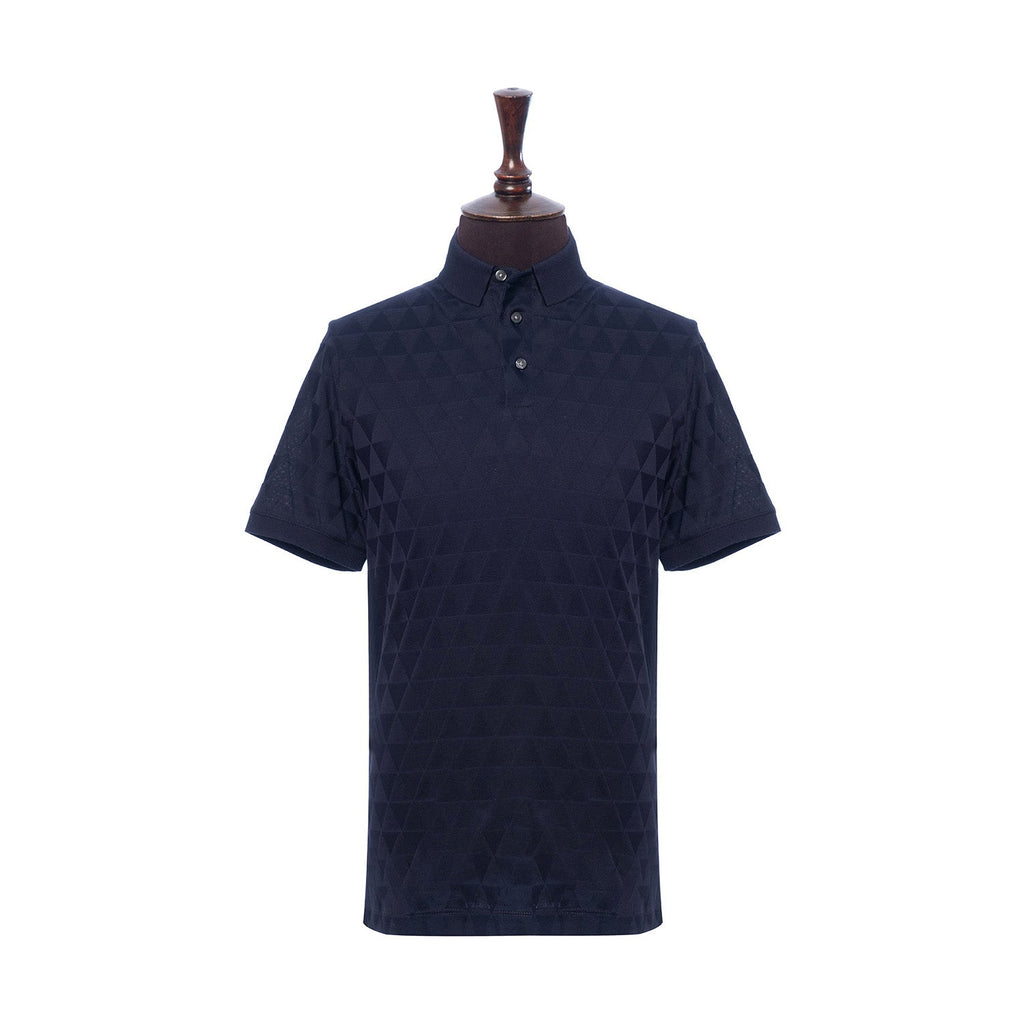 Jacquard Jersey Polo Shirt