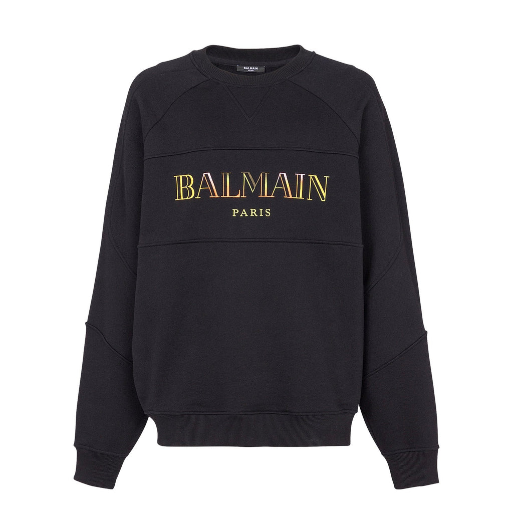 Vintage Balmain Embroidered Oversized Sweatshirt