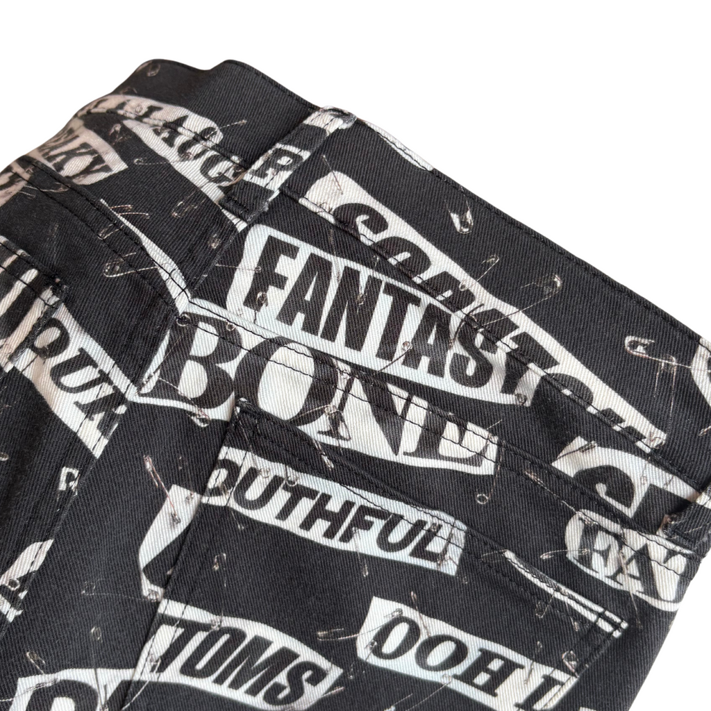 Moschino Couture 'Safety Print' Jeans - Women's 29