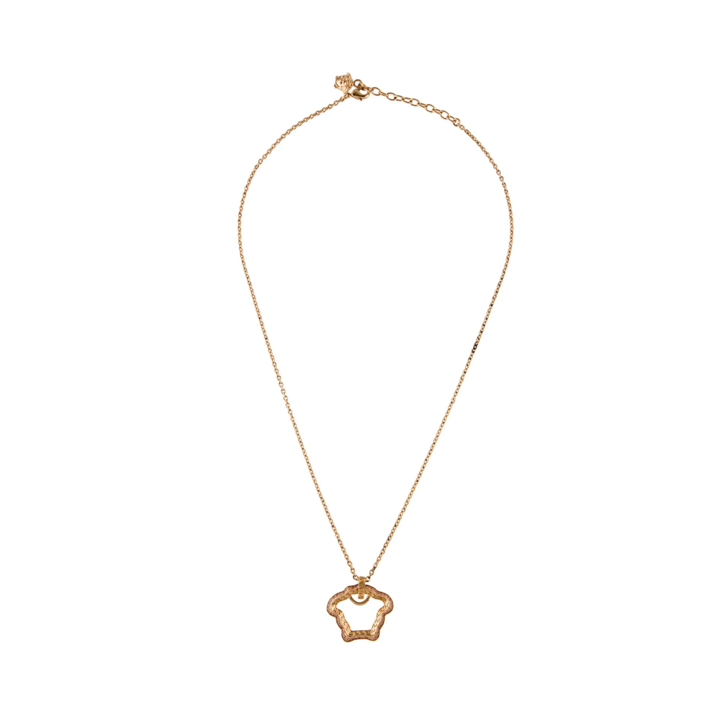 Versace 'La Medusa' Curved Pendant Necklace