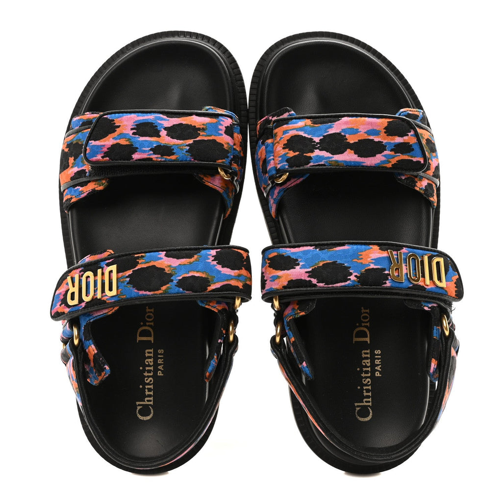 Technical Fabric Mizza Print Dioract Sandals 36 Multicolor