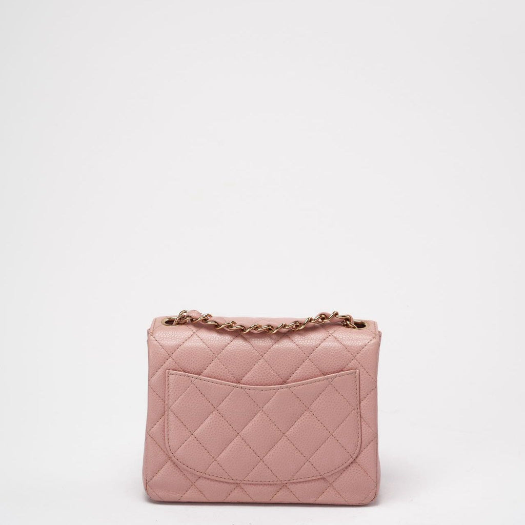 Chanel Vintage Pink Mini Square Classic Flap 2003-2004