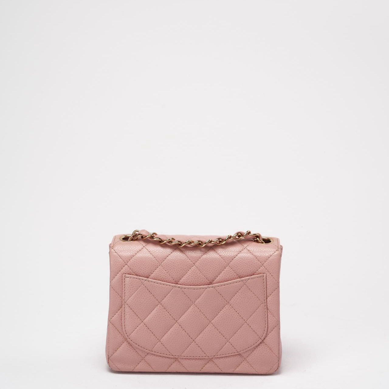 Chanel Vintage Pink Mini Square Classic Flap 2003-2004
