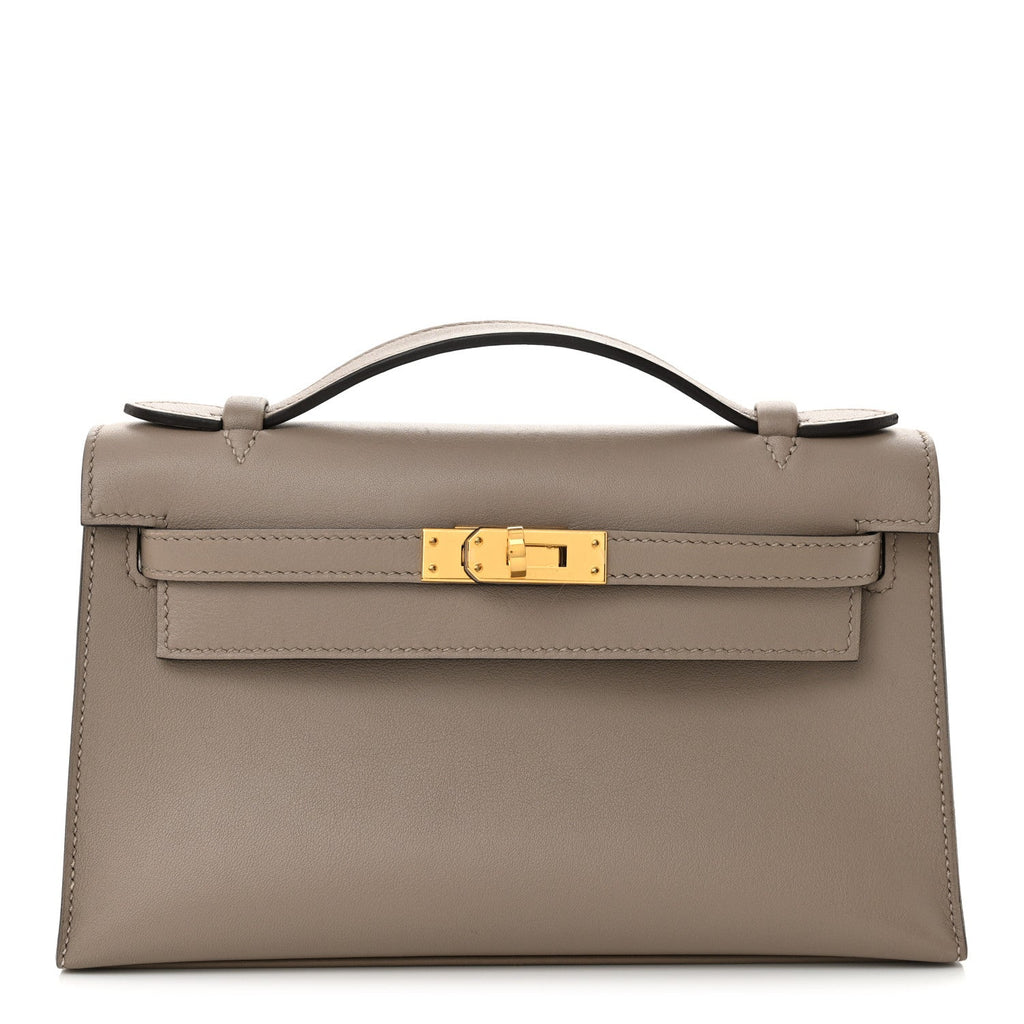 Swift Kelly Pochette Clutch Gris Asphalte