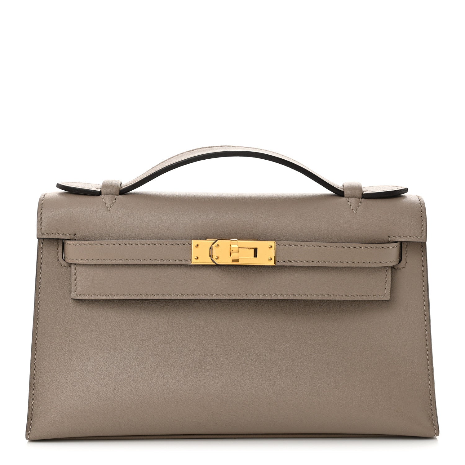 Swift Kelly Pochette Clutch Gris Asphalte