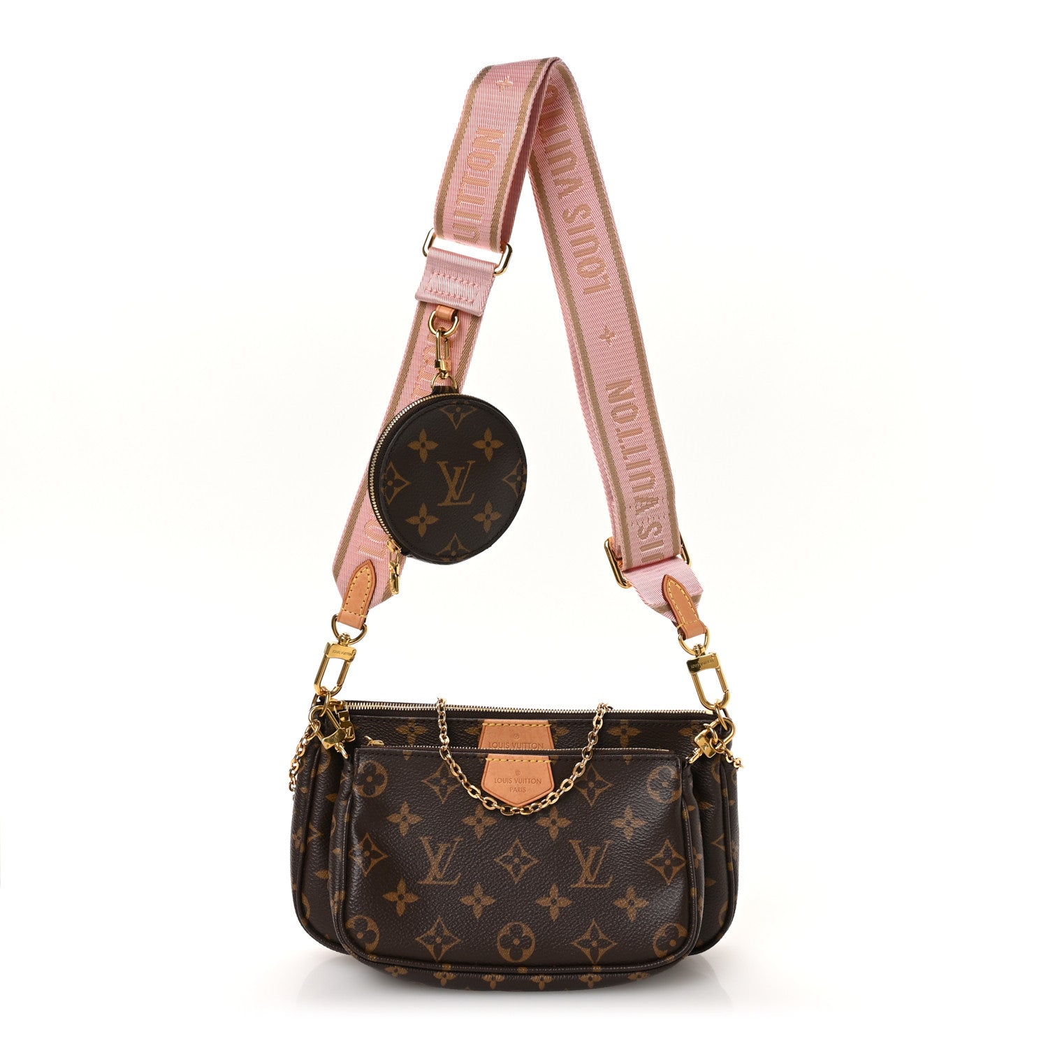 Monogram Multi Pochette Accessories Rose Clair