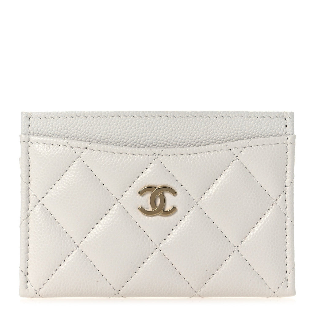 Caviar Quilted  Holder White