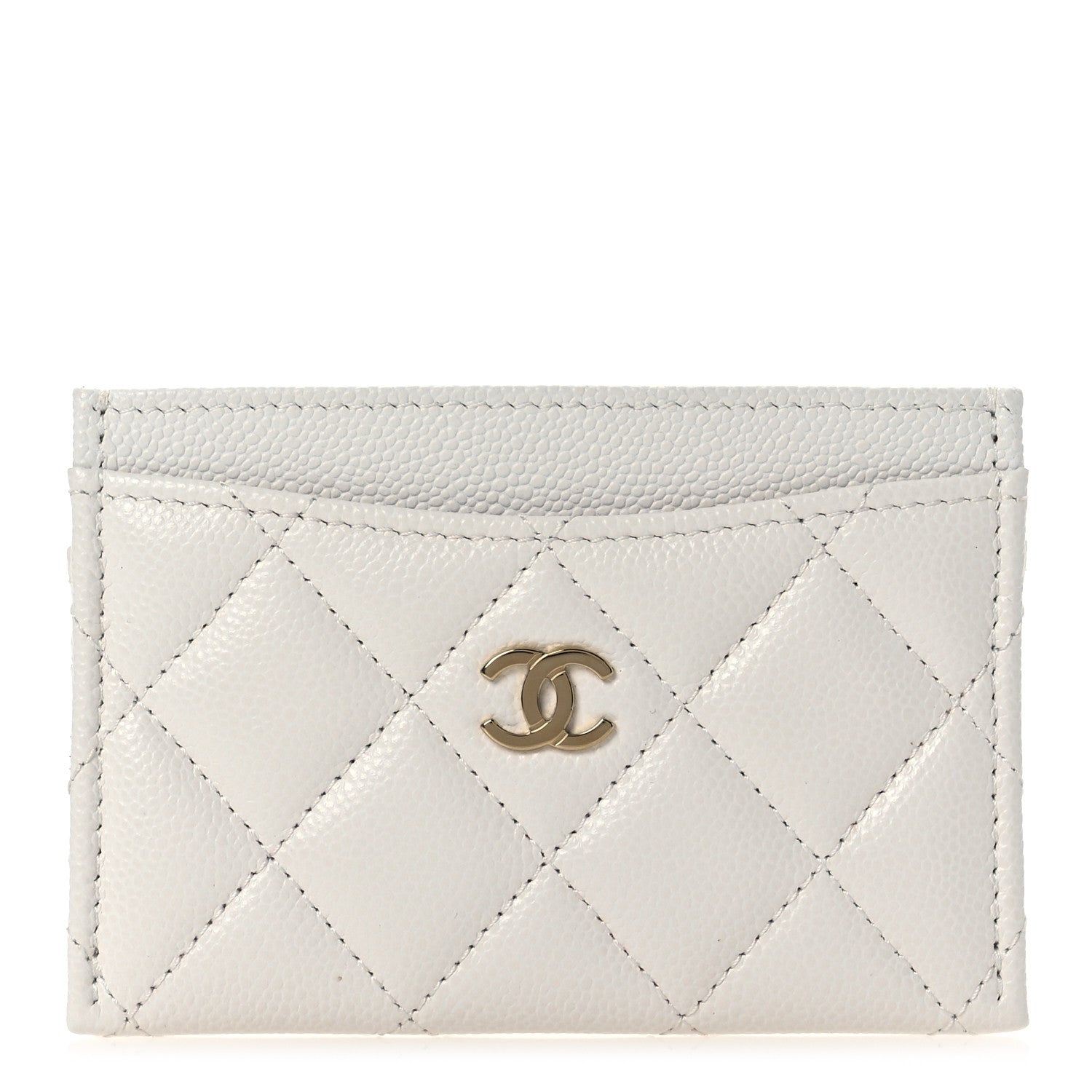 Caviar Quilted  Holder White