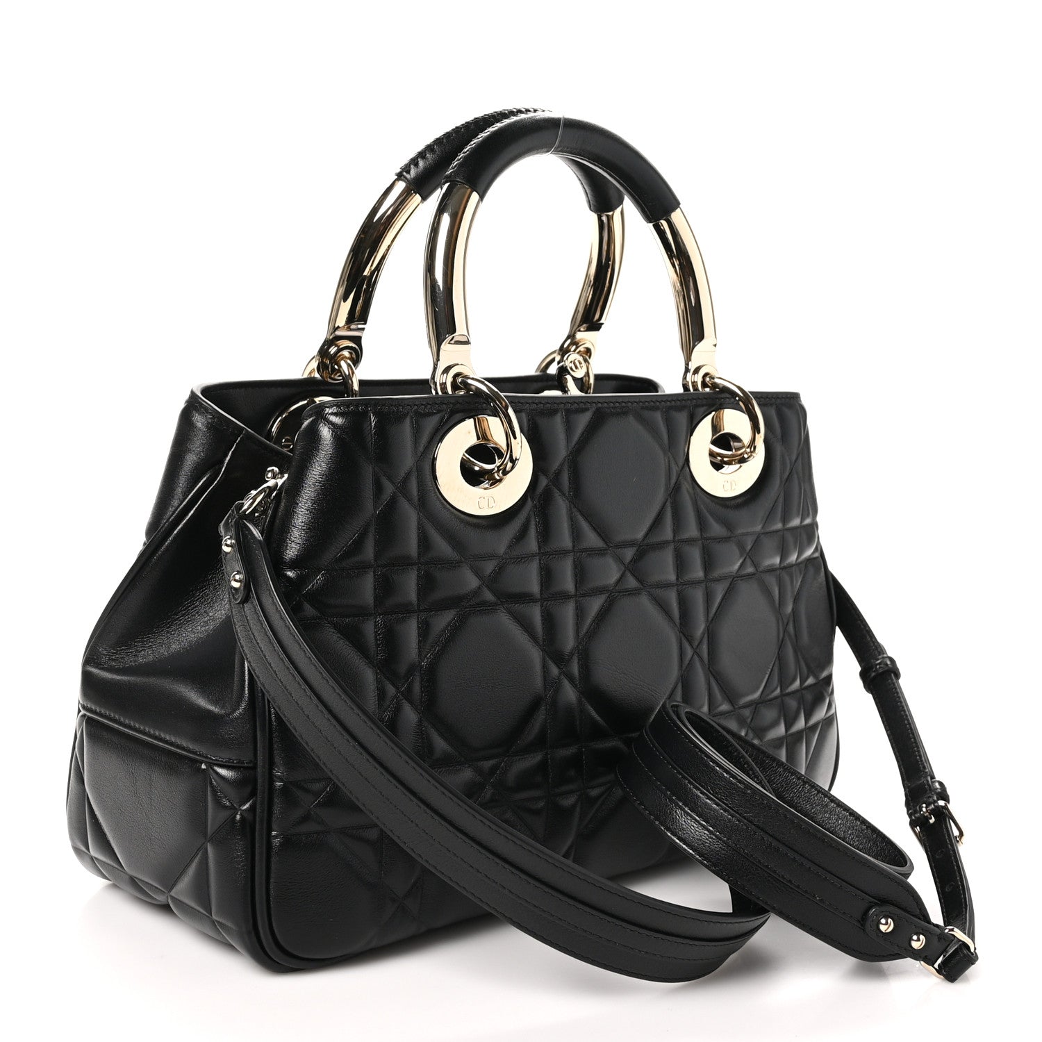 Calfskin Cannage Medium The Lady 95.22 Black